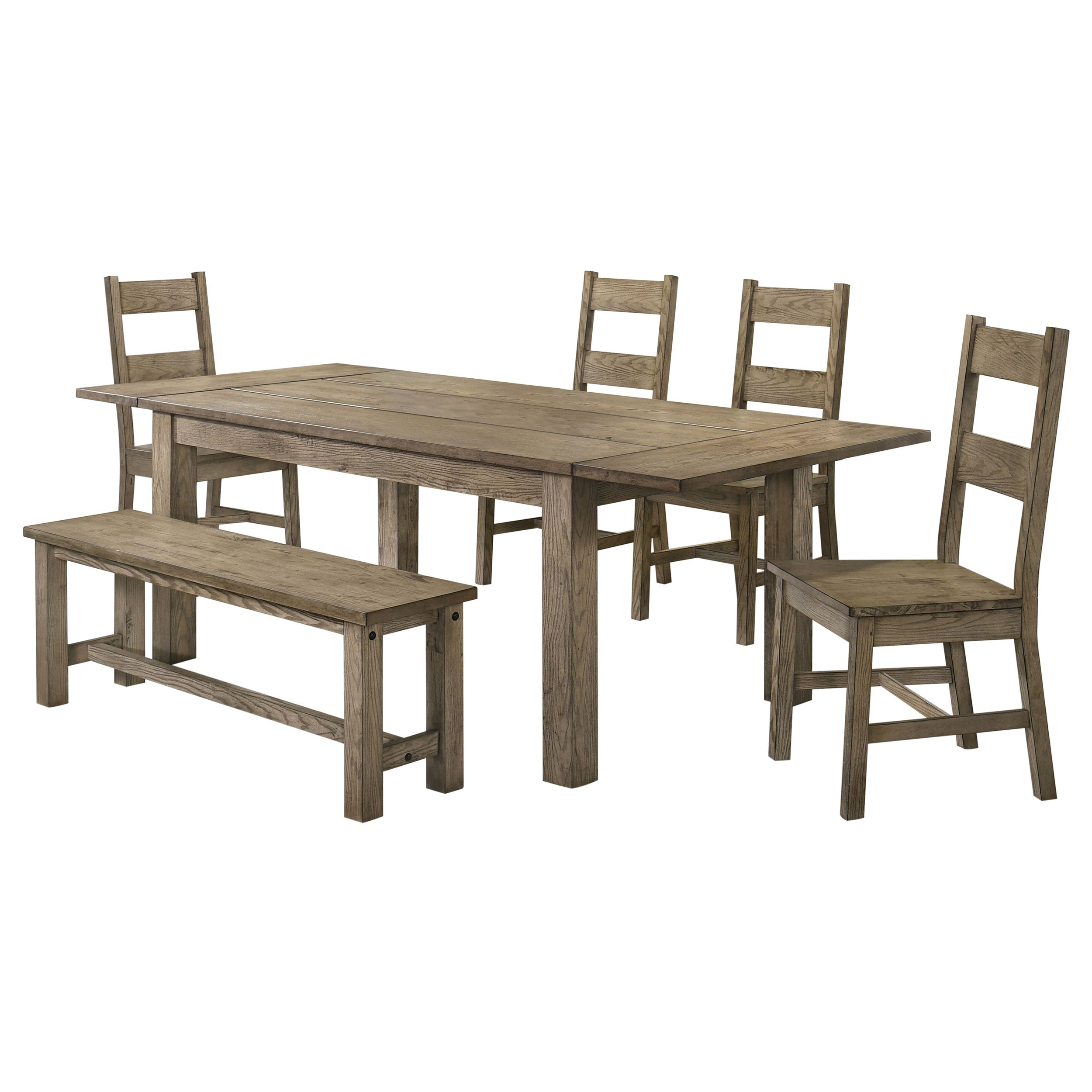 Cardova 6-piece Extension Table Dining Set Vineyard Oak — view 2