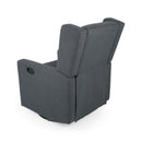 Landau Contemporary Fabric Upholstered Swivel Recliner