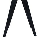 Modern Minimalist Bar Stool With Cane Seat - Black / Natural
