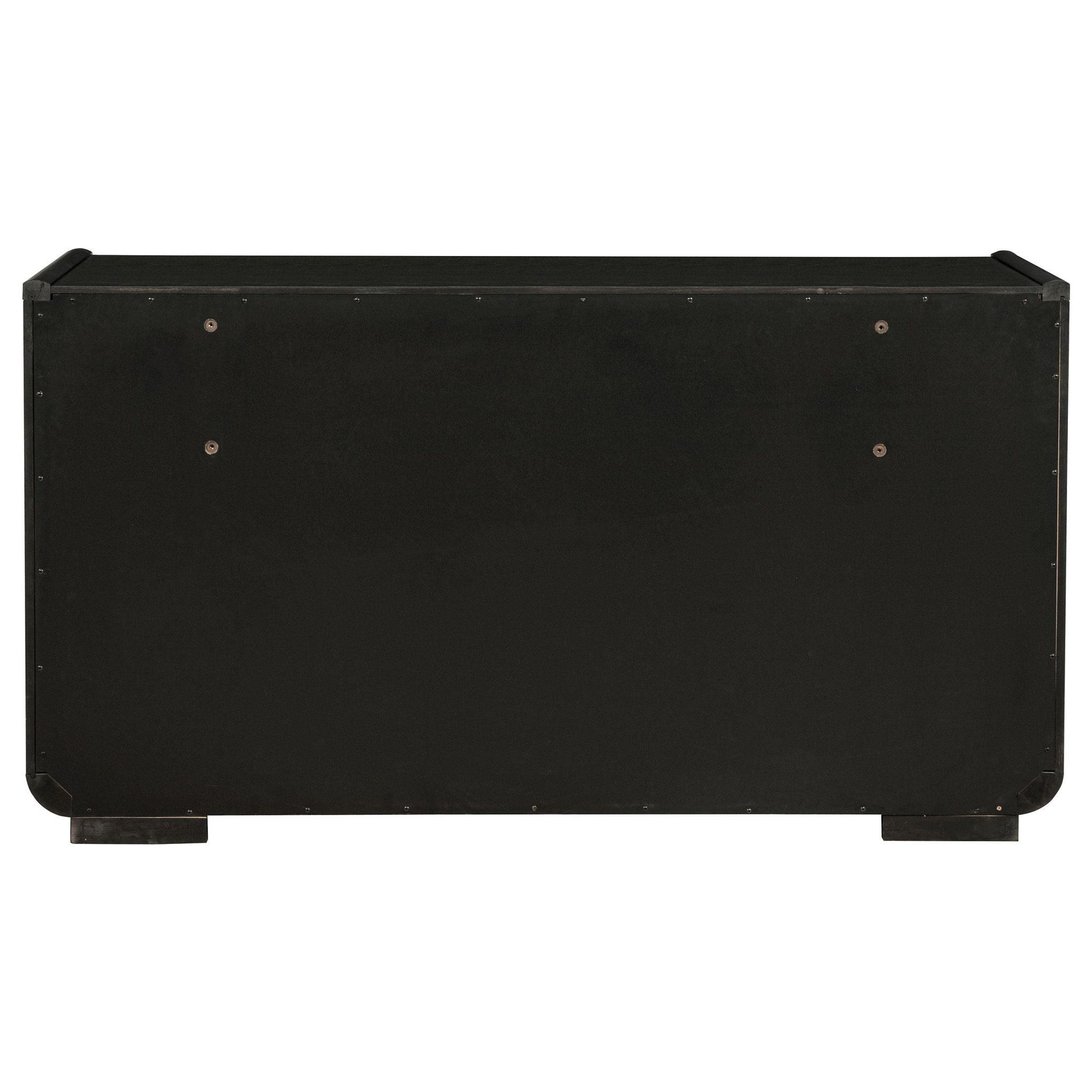 Leandro 8-drawer Bedroom Dresser Cabinet Burnished Black