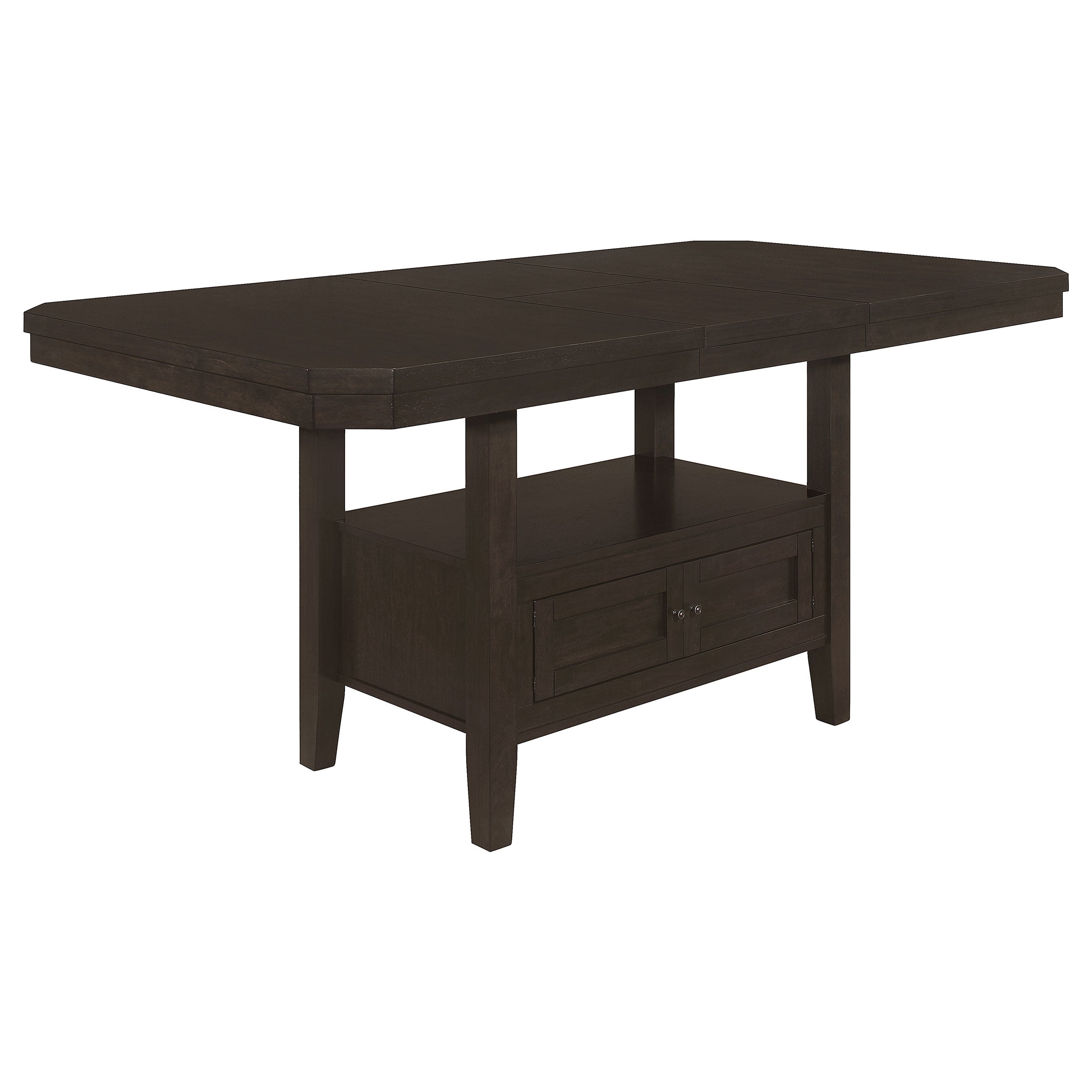 Prentiss 78-inch Extension Counter Dining Table Cappuccino — view 1