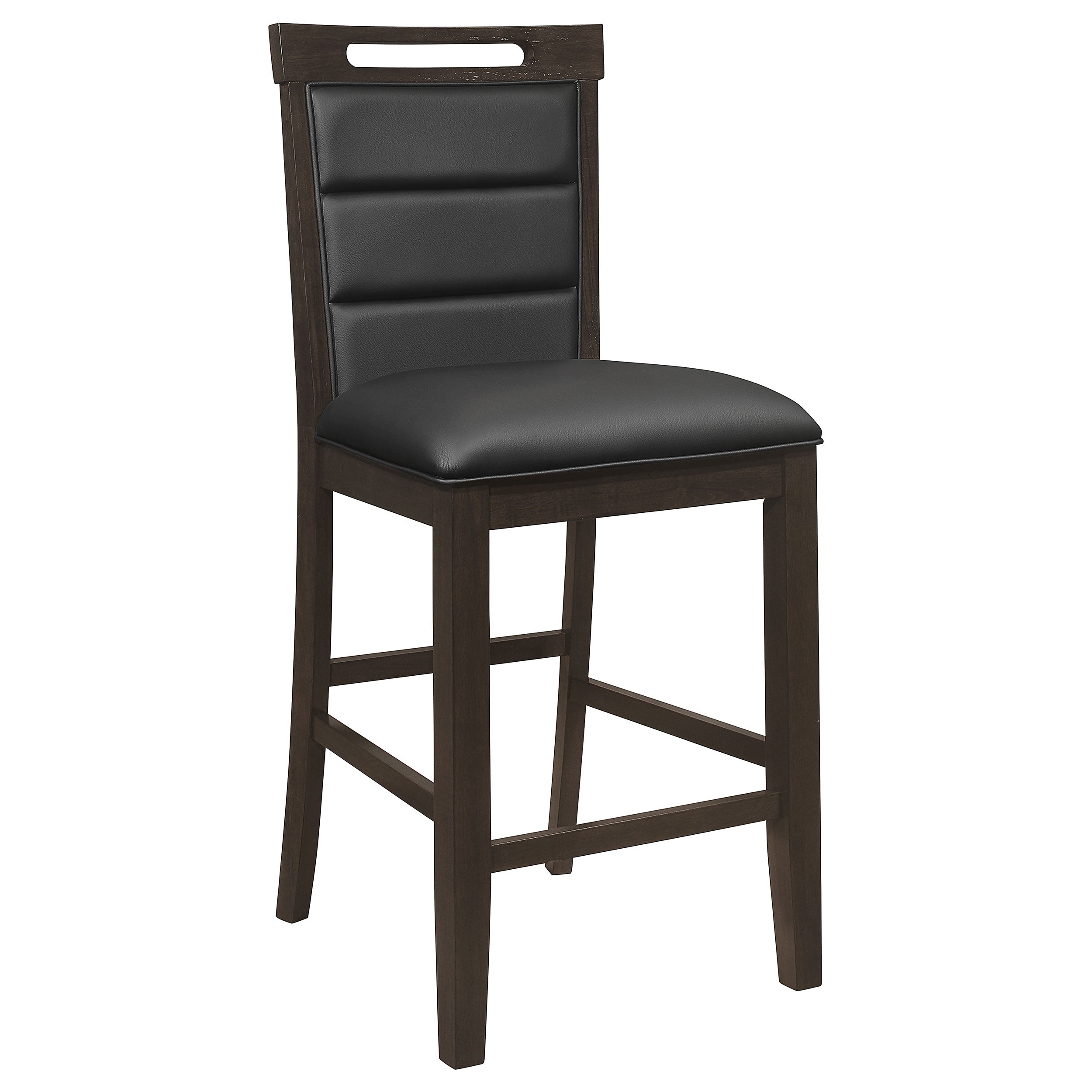 Prentiss Upholstered Counter Chair Cappuccino (Set of 2) — view 3