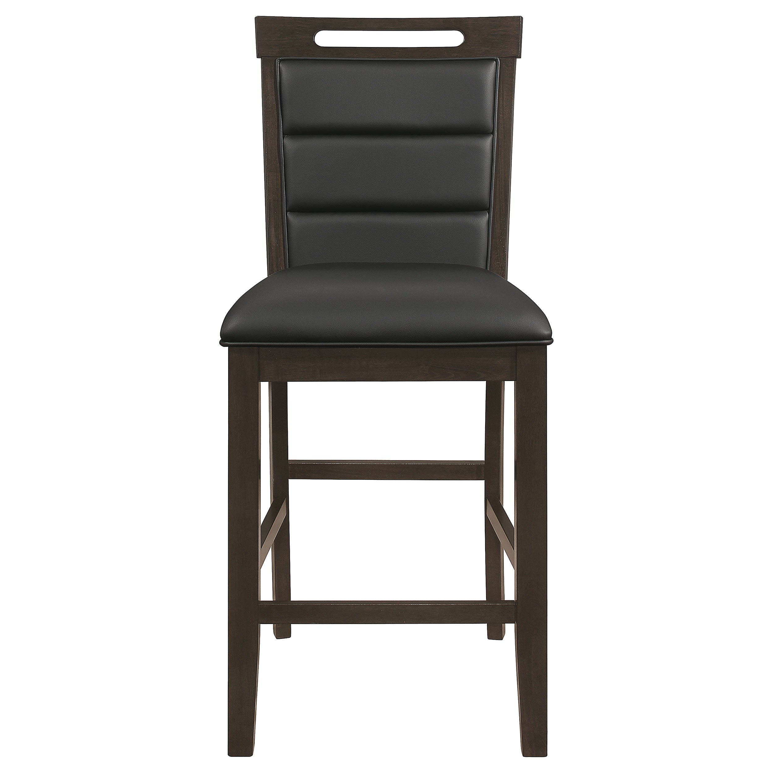 Prentiss Upholstered Counter Chair Cappuccino (Set of 2) — view 4