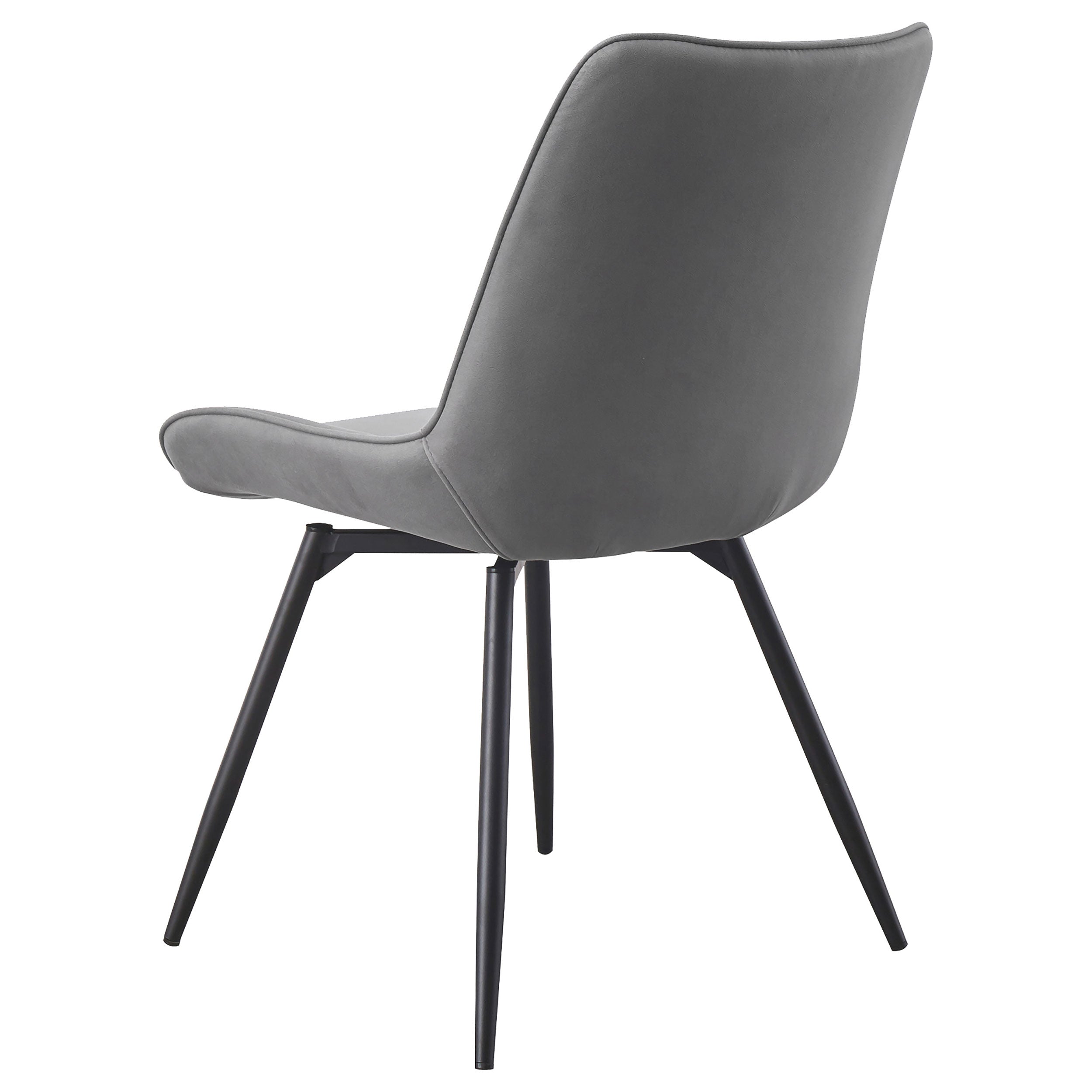Diggs Upholstered Swivel Dining Side Chair Grey (Set of 2) — view 7