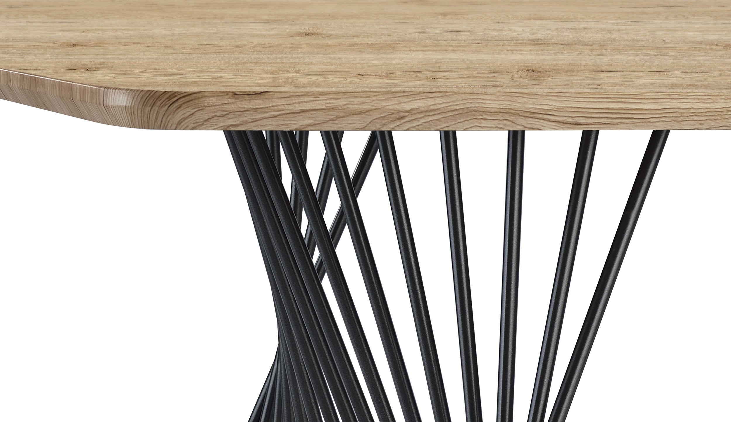 Altus 80-inch Composite Wood Dining Table Natural Oak — view 11