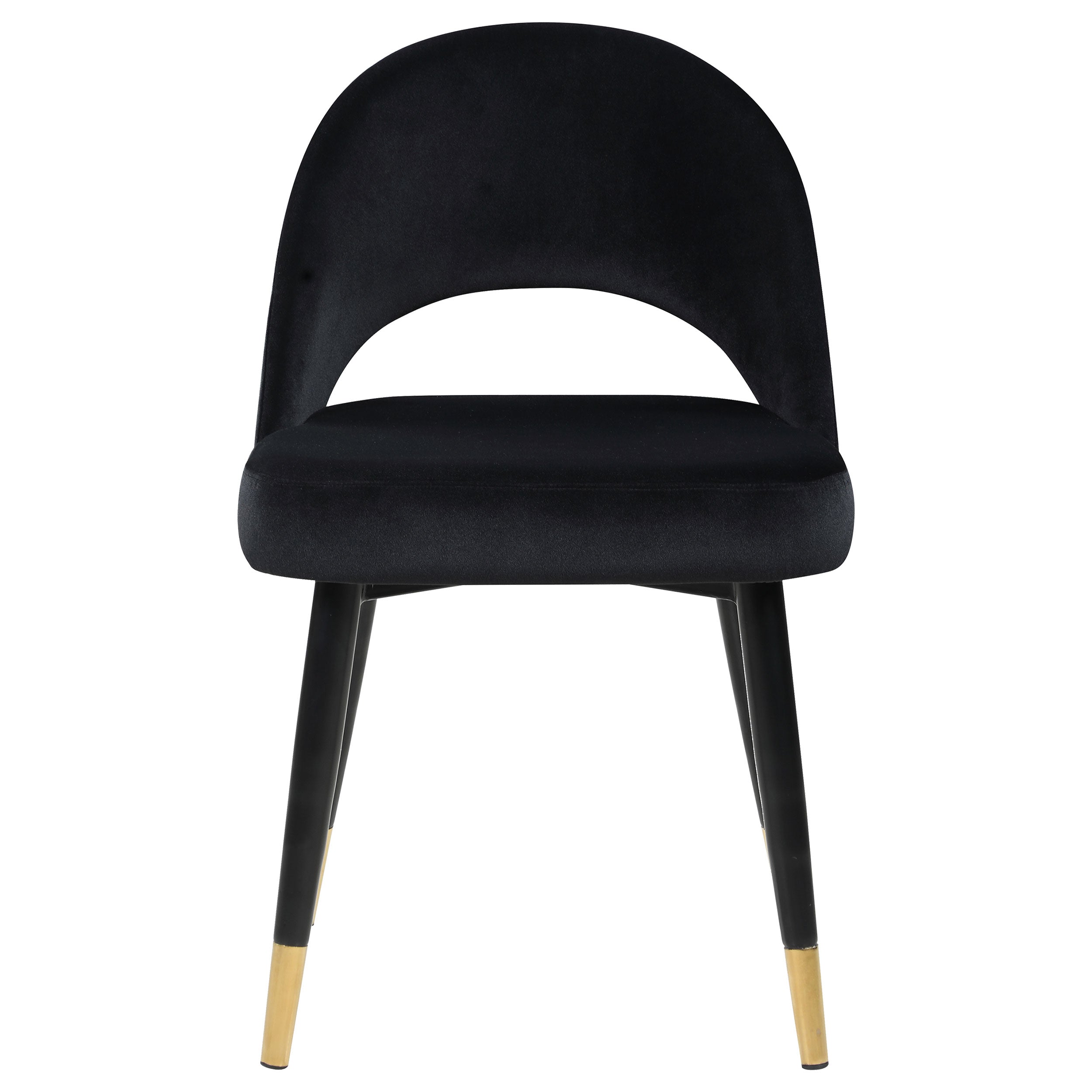 Lindsey Upholstered Dining Side Chair Black (Set of 2) — view 4