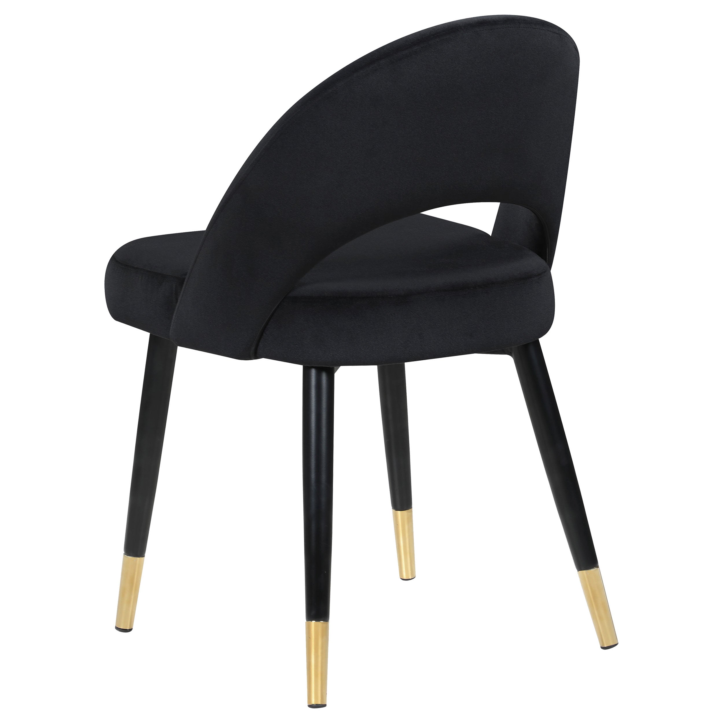 Lindsey Upholstered Dining Side Chair Black (Set of 2) — view 7