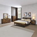 Juvanth - Dresser - Rustic Oak & Black Finish - Atlantic Fine Furniture Inc