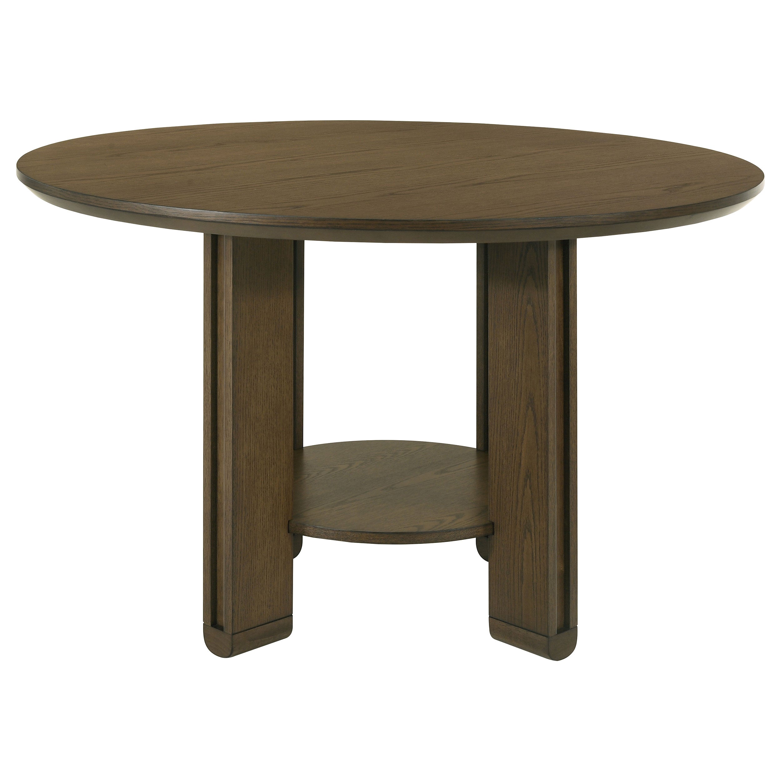 Ottowa 5-piece Round Wood Dining Room Table Set Brown — view 4