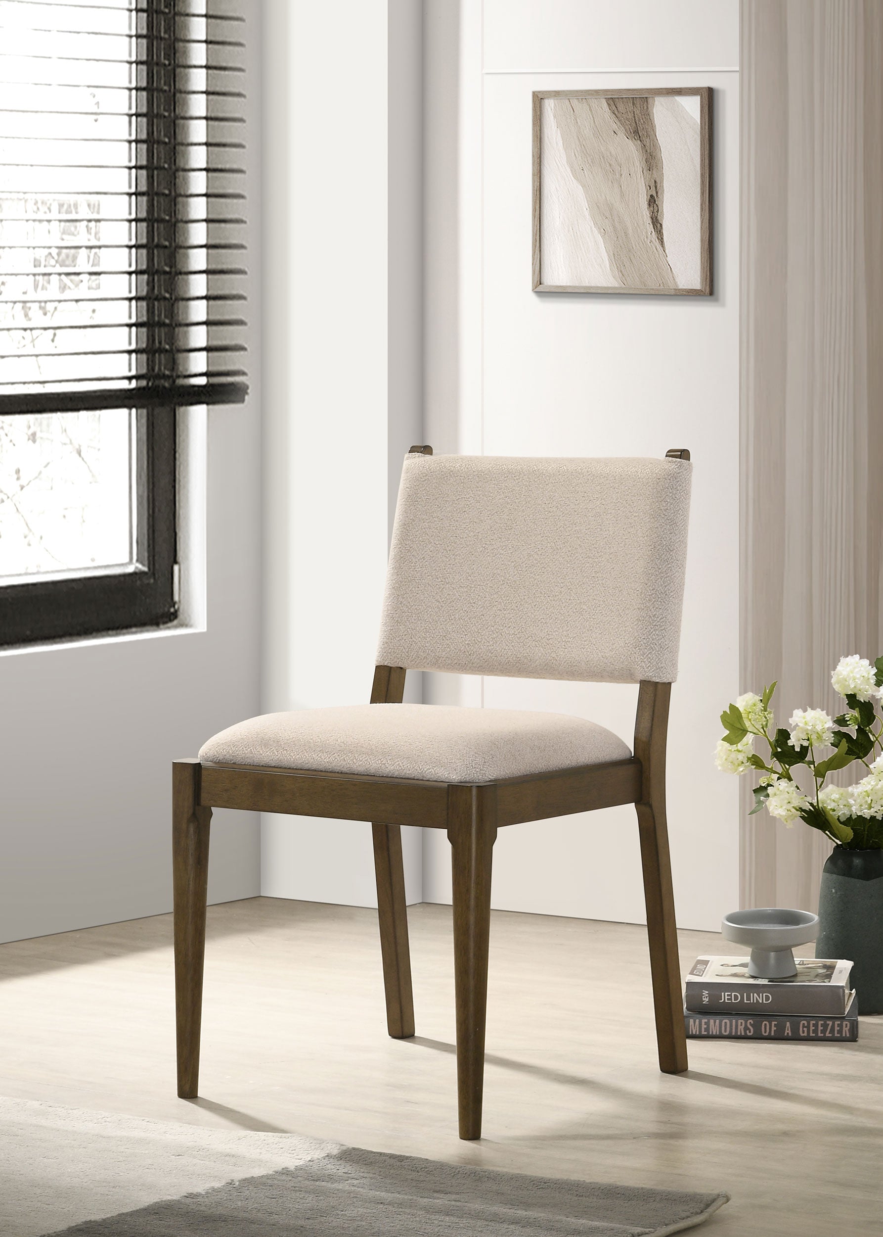 Ottowa Upholstered Dining Side Chair Brown (Set of 2) — view 2