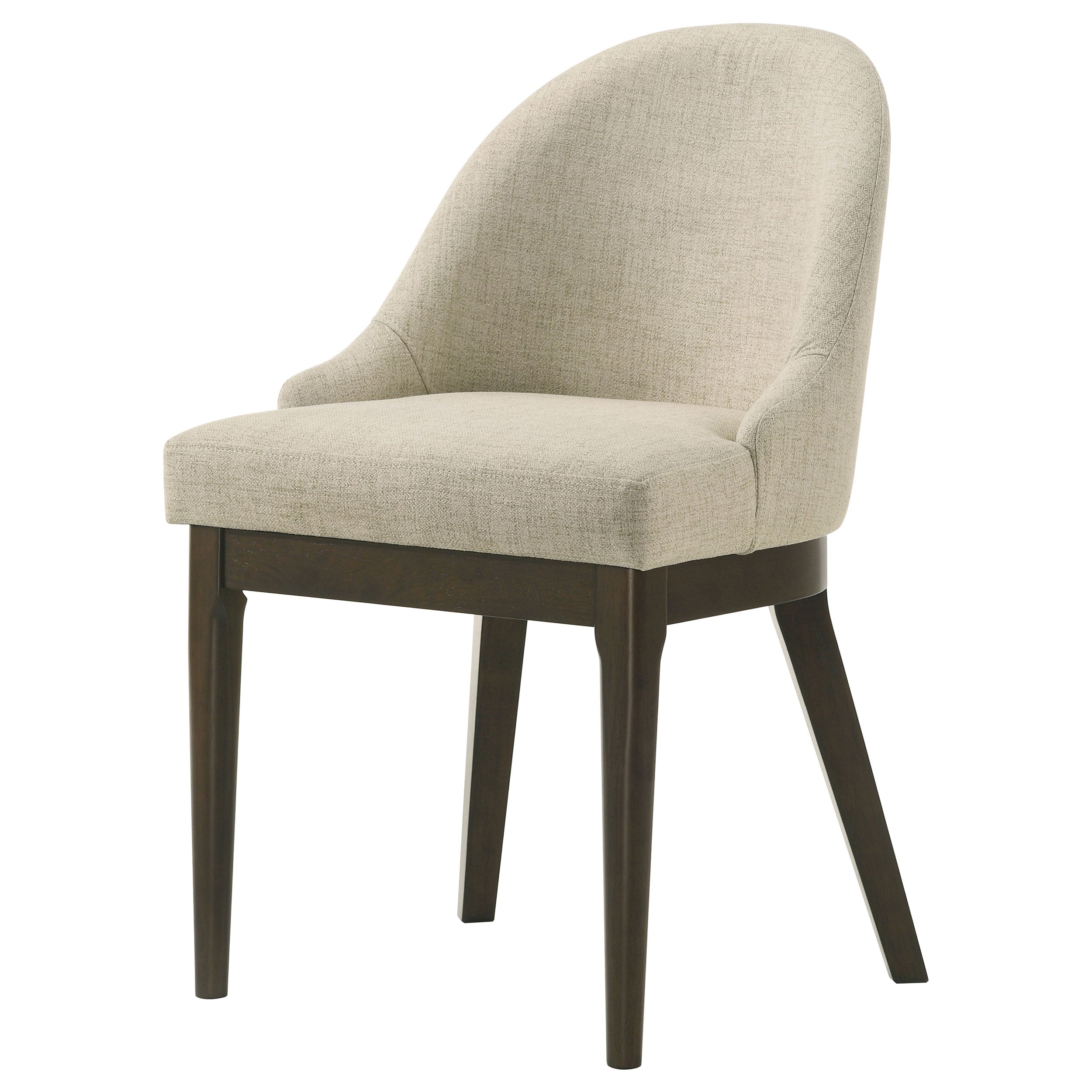 Reseda Upholstered Dining Side Chair Beige (Set of 2) — view 5