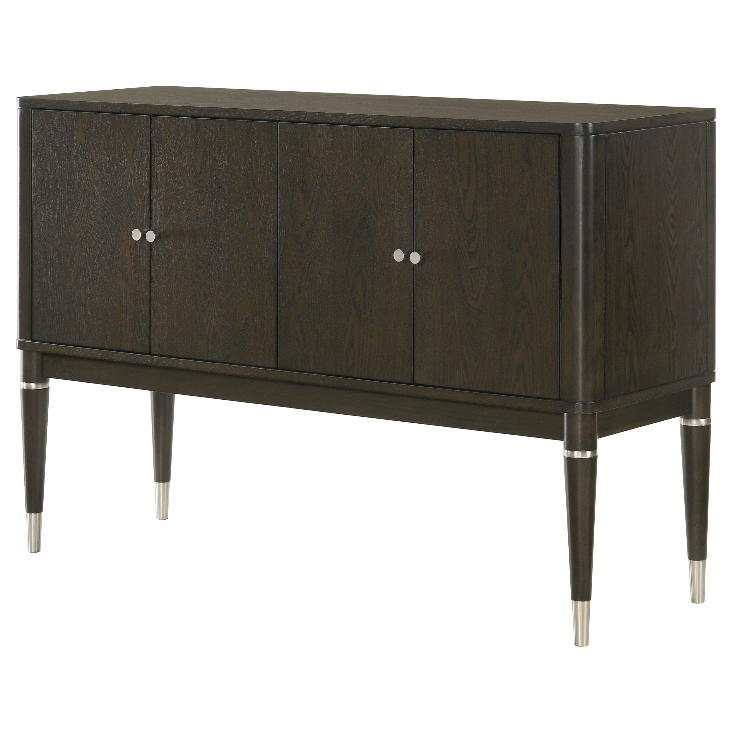 Reseda 4-door Dining Sideboard Server with Shelves Ash Brown — view 5