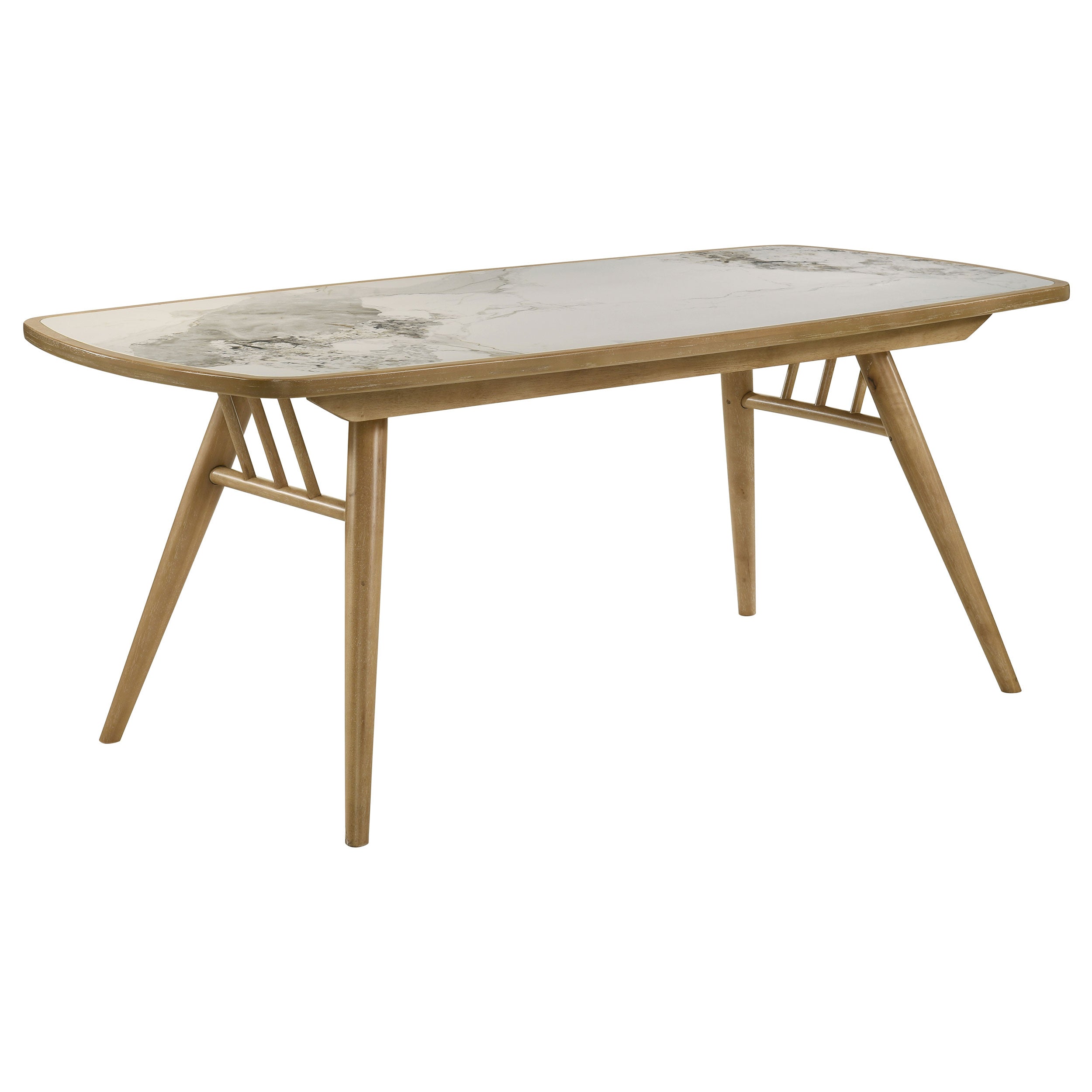 Croyden 73-inch Rectangular Dining Table Weathered Natural — view 1