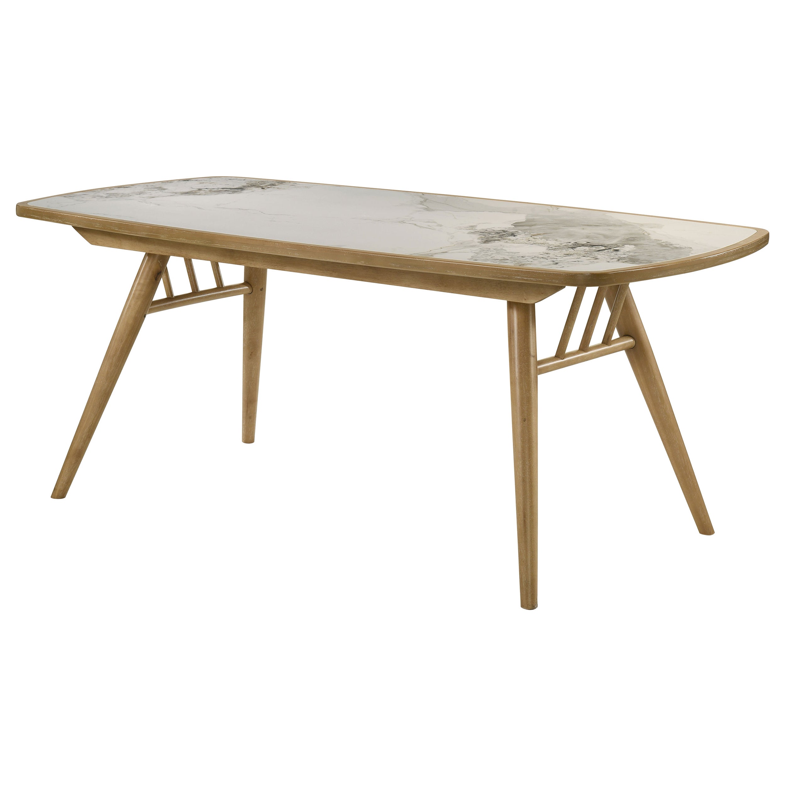 Croyden 73-inch Rectangular Dining Table Weathered Natural — view 4
