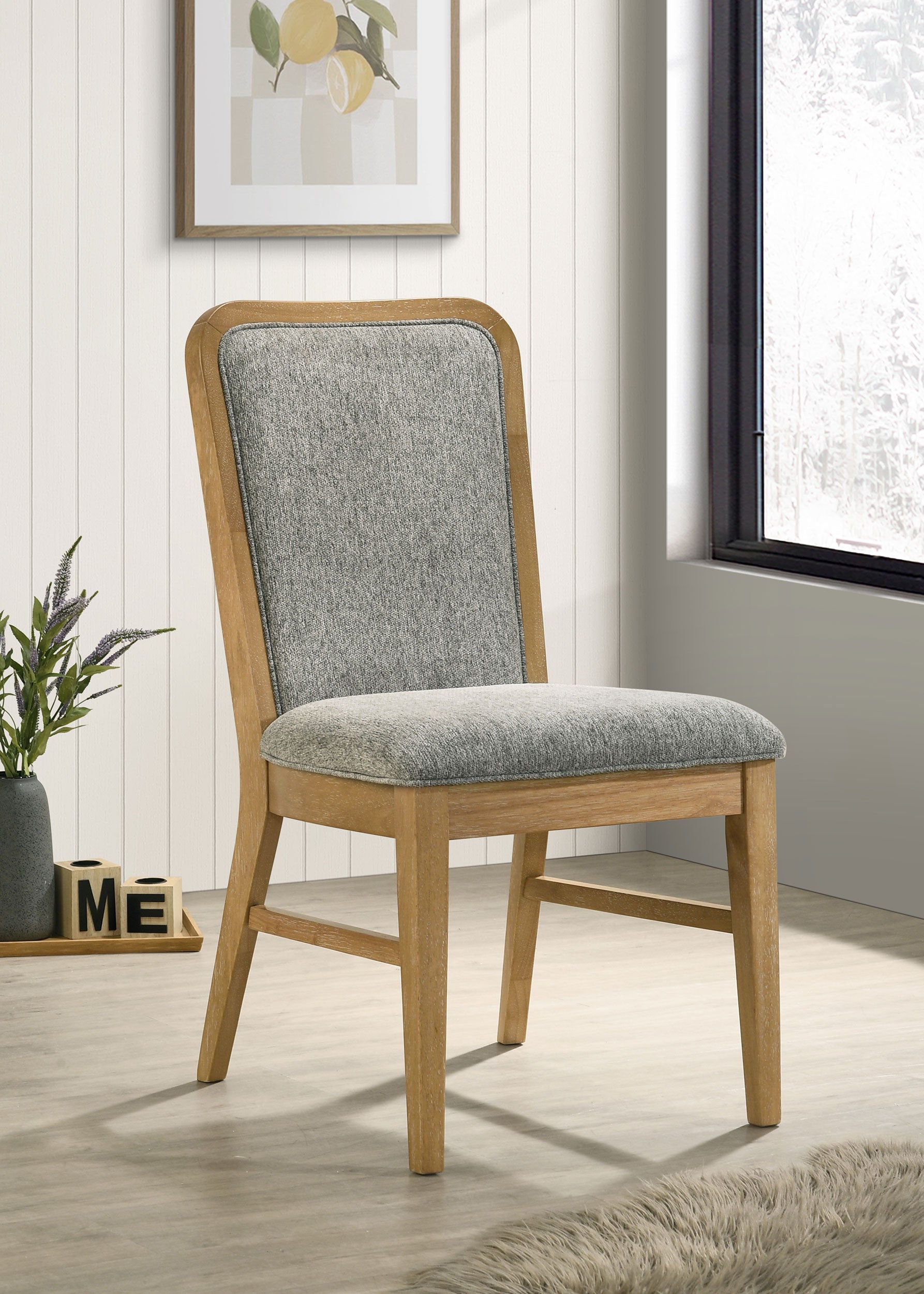 Croyden Dining Side Chair Weathered Natural (Set of 2) — view 2