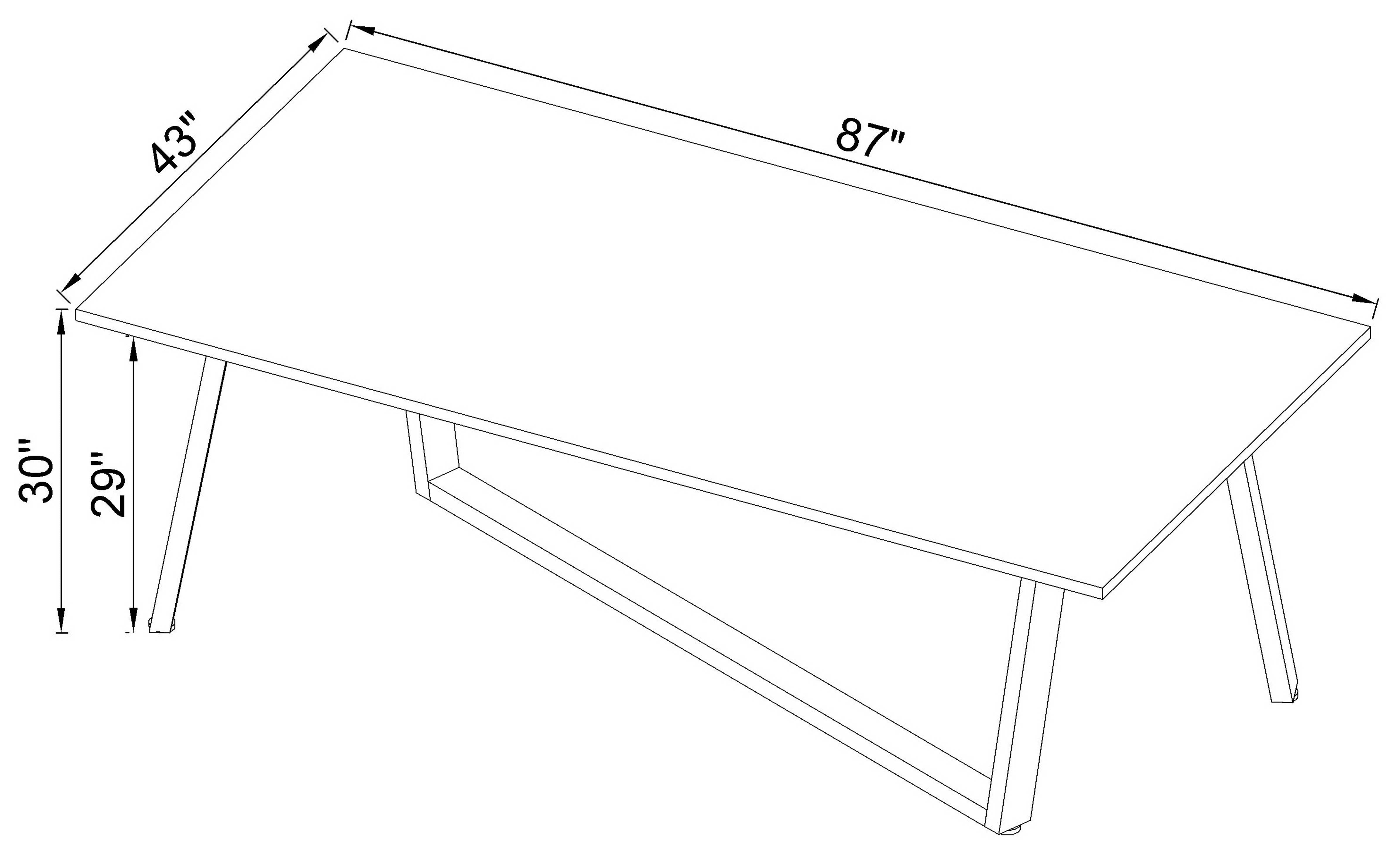 Mayer Rectangular 87-inch Faux Marble Dining Table White — view 8