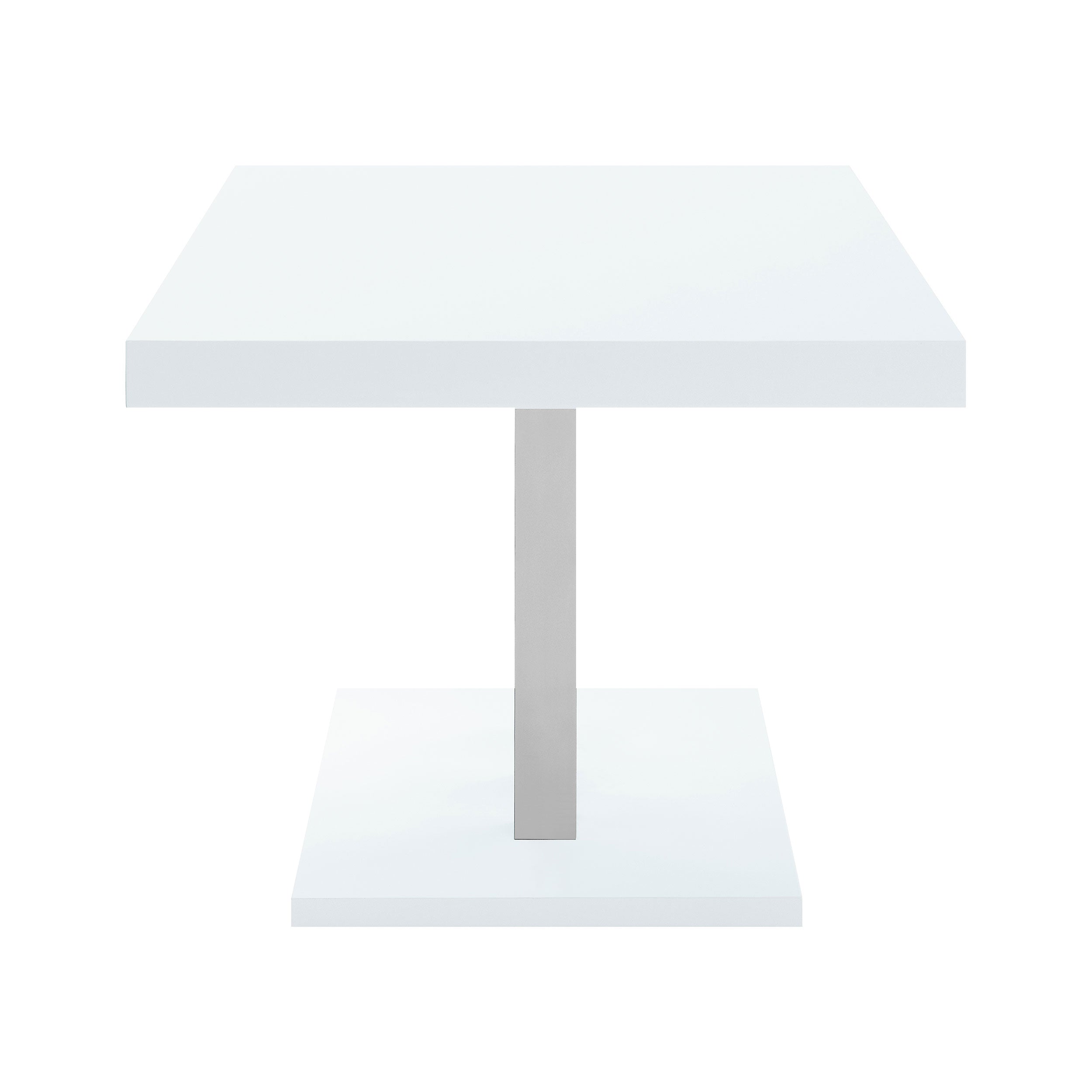 Brooklyn Rectangular 63-inch Dining Table White High Gloss — view 5
