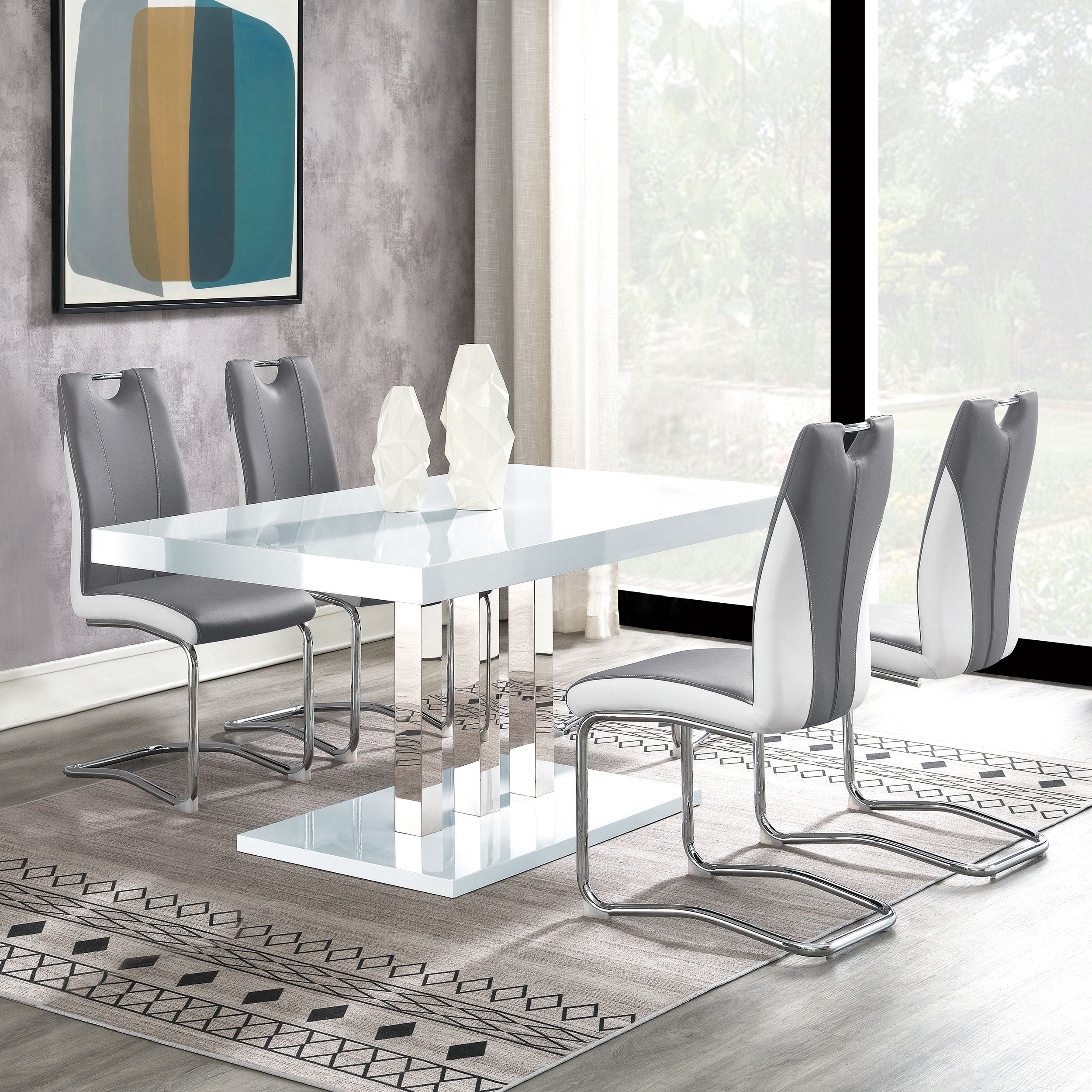 Brooklyn Upholstered Dining Side Chair Grey (Set of 4) — view 15