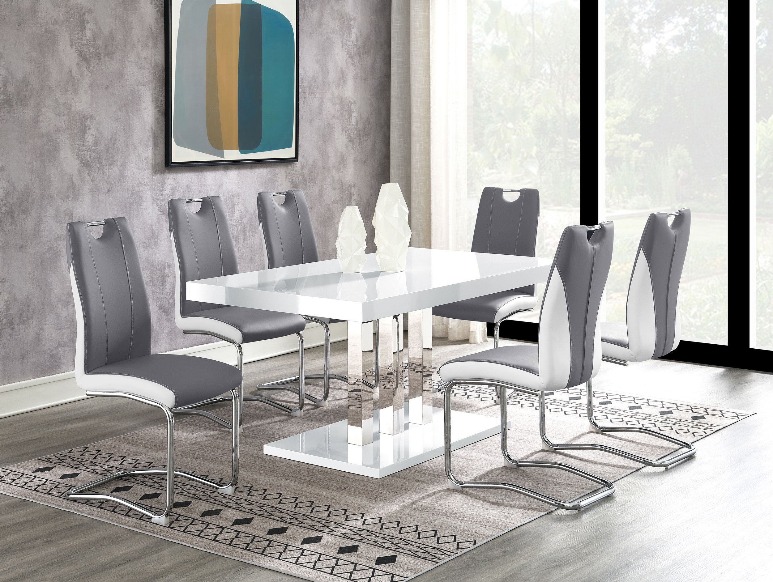 Brooklyn Upholstered Dining Side Chair Grey (Set of 4) — view 16
