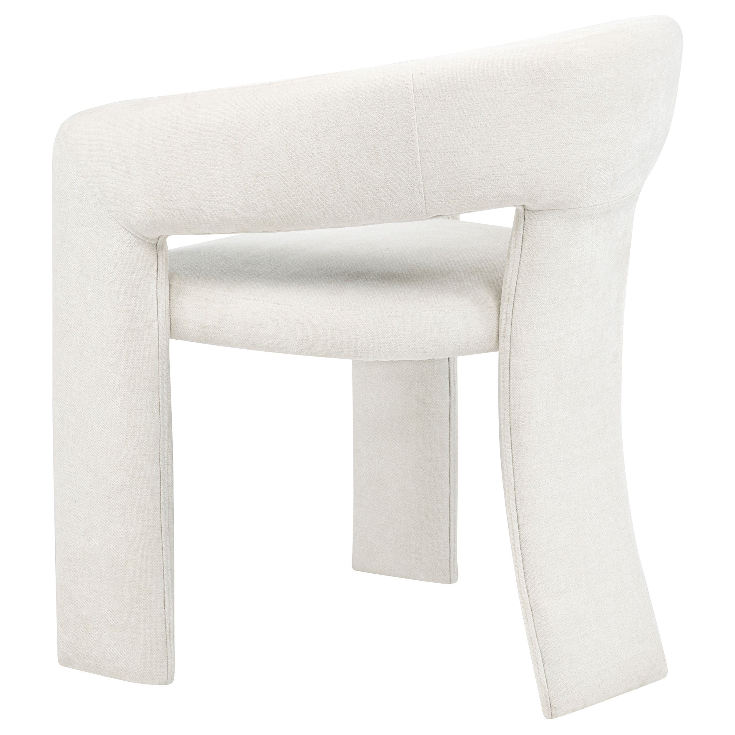 Carlow Upholstered Dining Arm Chair White (Set of 2) — view 7