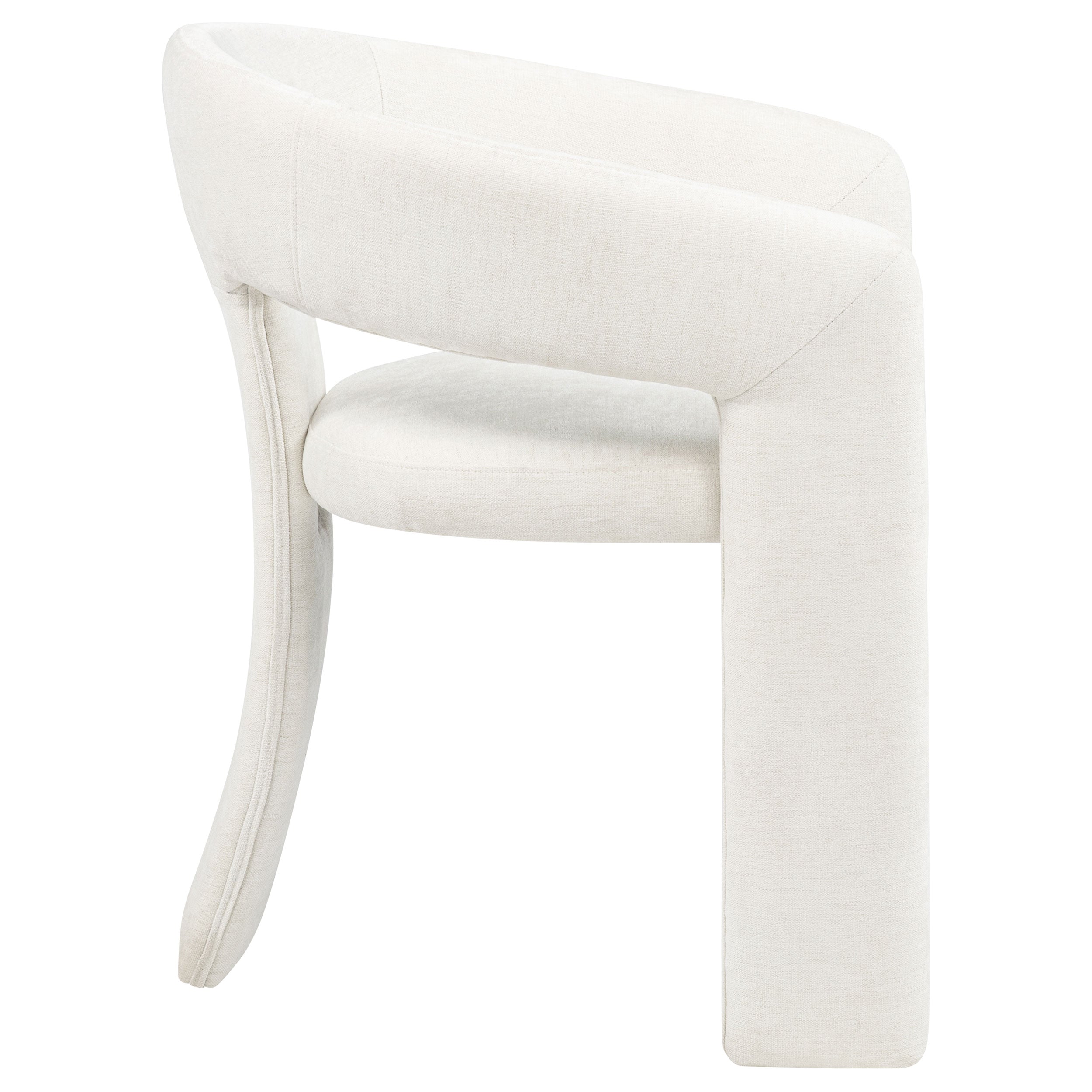 Carlow Upholstered Dining Arm Chair White (Set of 2) — view 10