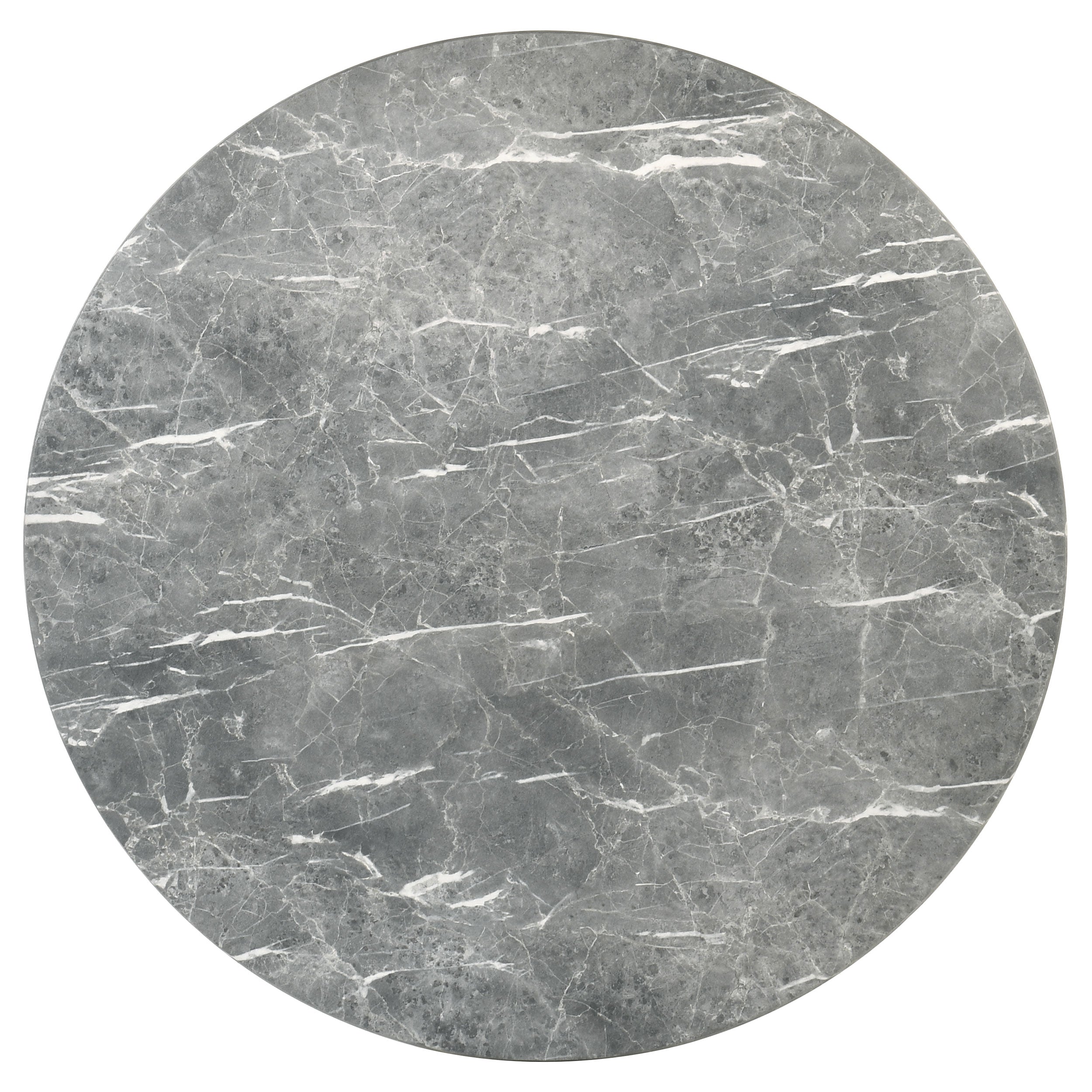 Franklin 50-inch Round Dining Table Grey and Dark Oak — view 3