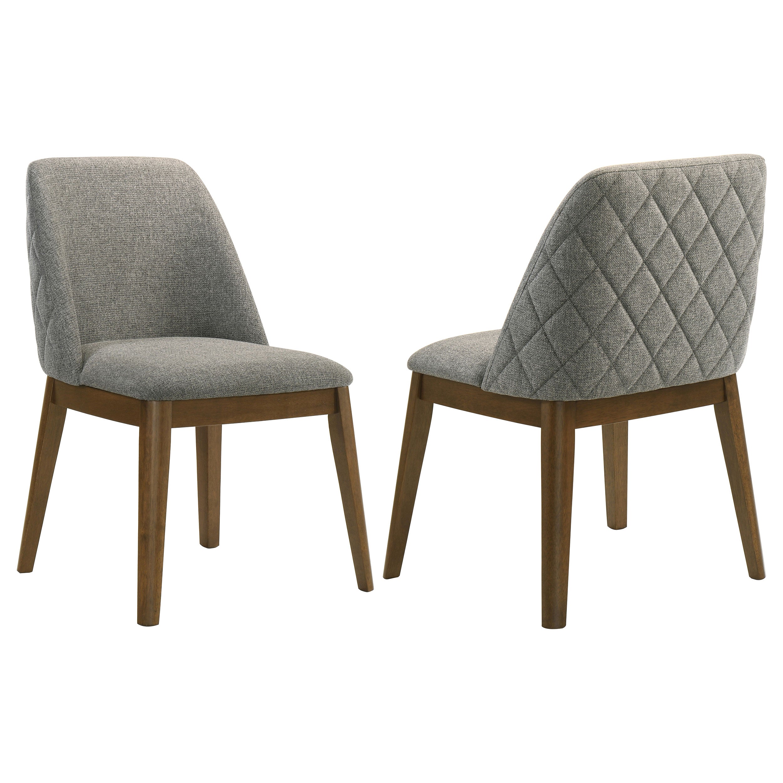Franklin Upholstered Dining Side Chair Grey (Set of 2) — view 1