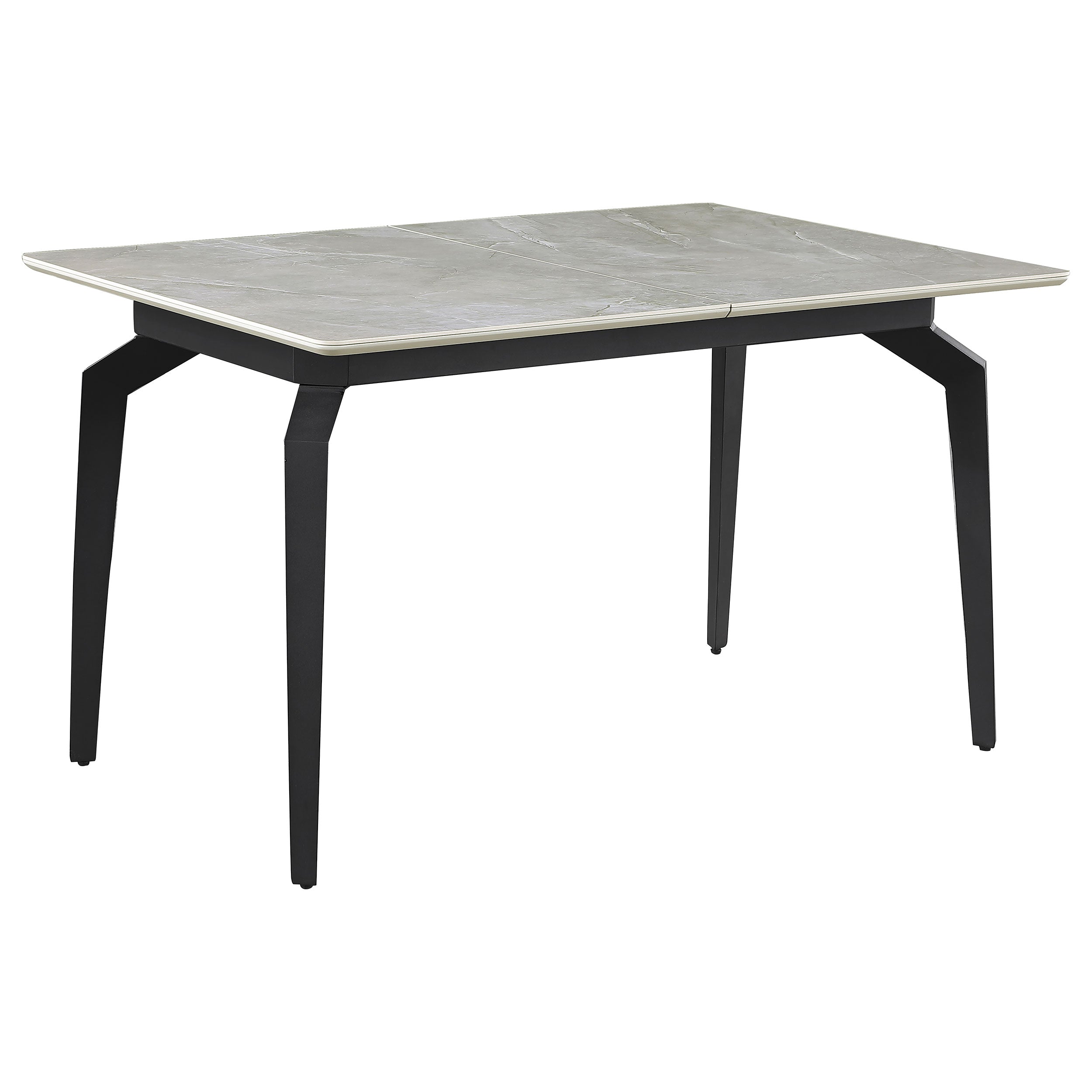 Mina Rectangular 65-inch Extension Dining Table Grey Ceramic — view 1