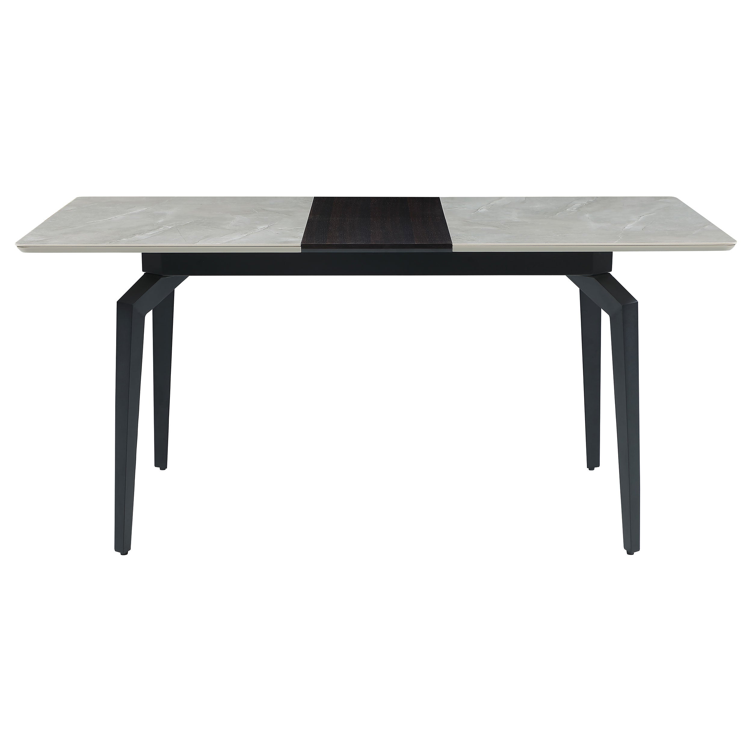 Mina Rectangular 65-inch Extension Dining Table Grey Ceramic — view 4