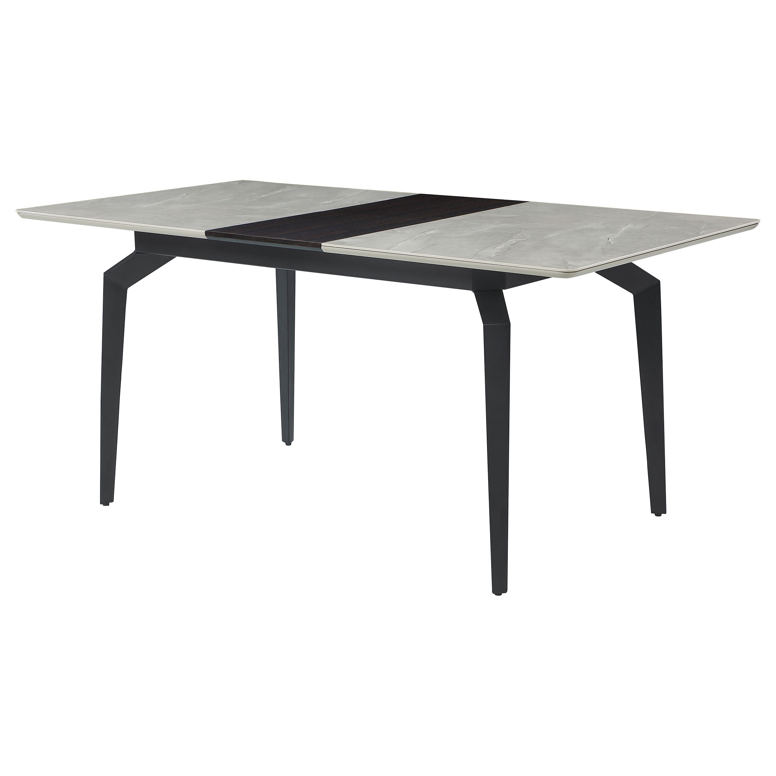 Mina Rectangular 65-inch Extension Dining Table Grey Ceramic — view 5
