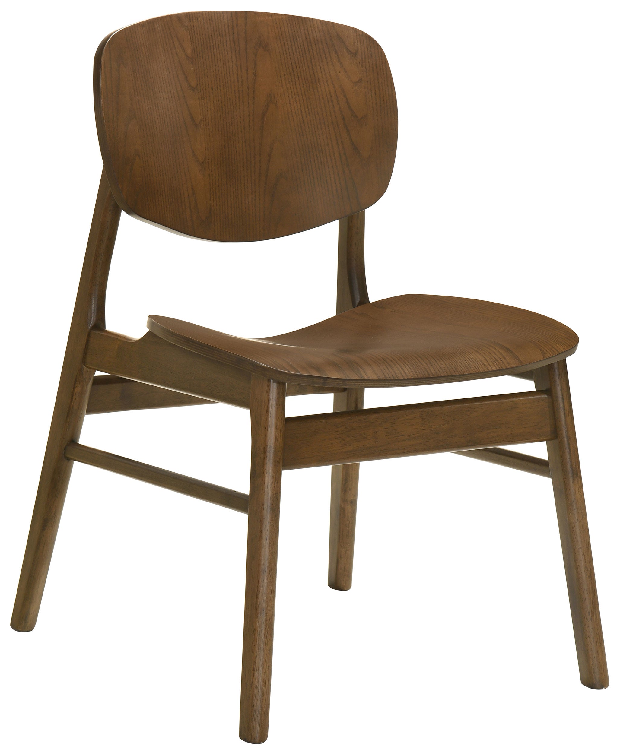 Benford Dining Side Chair Wood Seat Dark Brown (Set of 2) — view 3