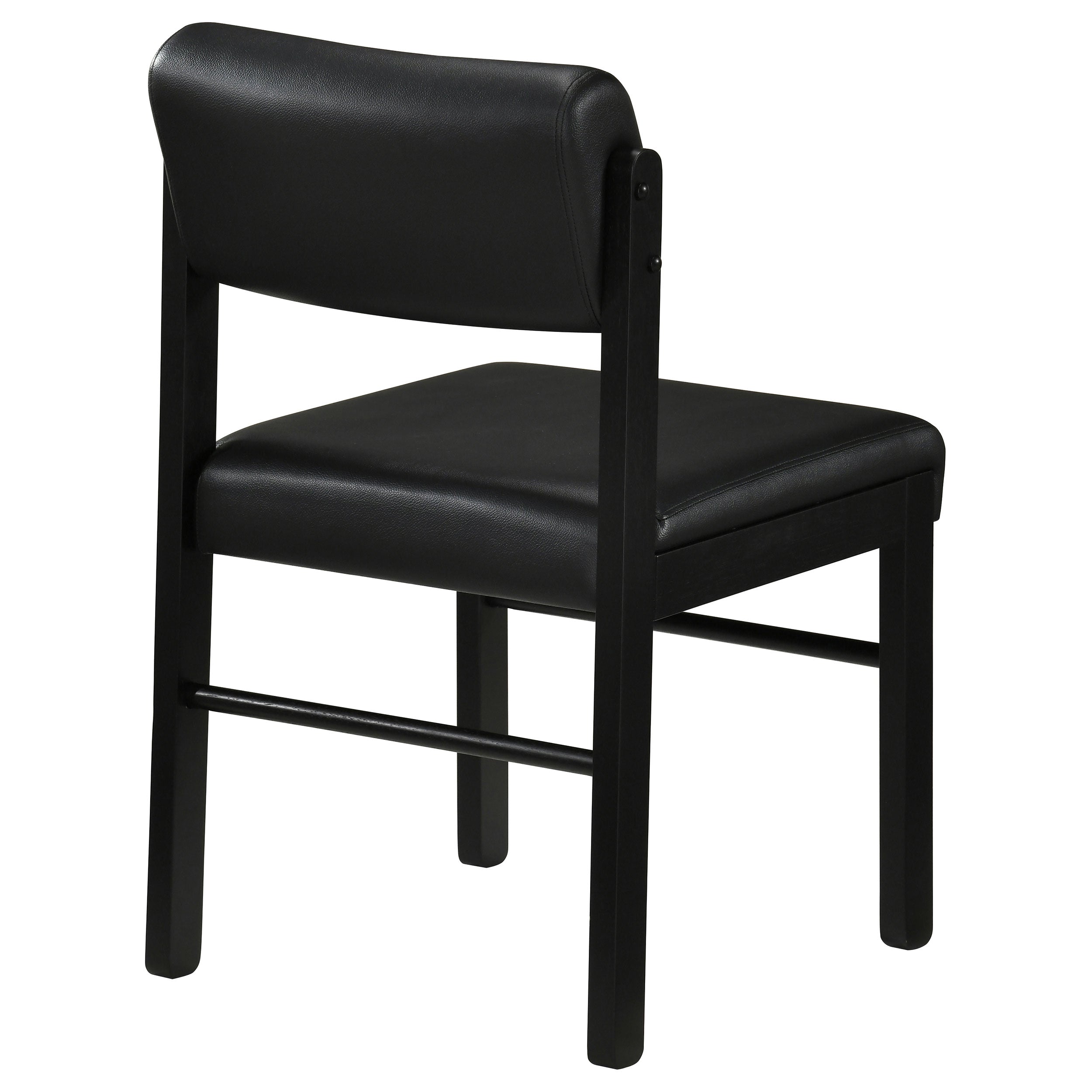 Kehoe Upholstered Dining Side Chair Black (Set of 2) — view 7