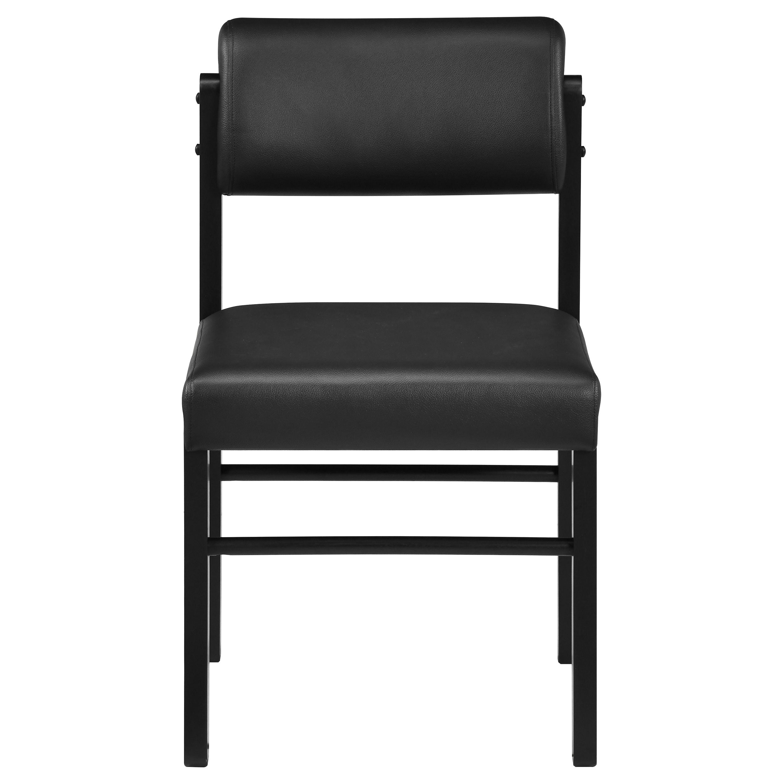 Hamlyn 5-piece Round Wood Dining Set Black — view 5