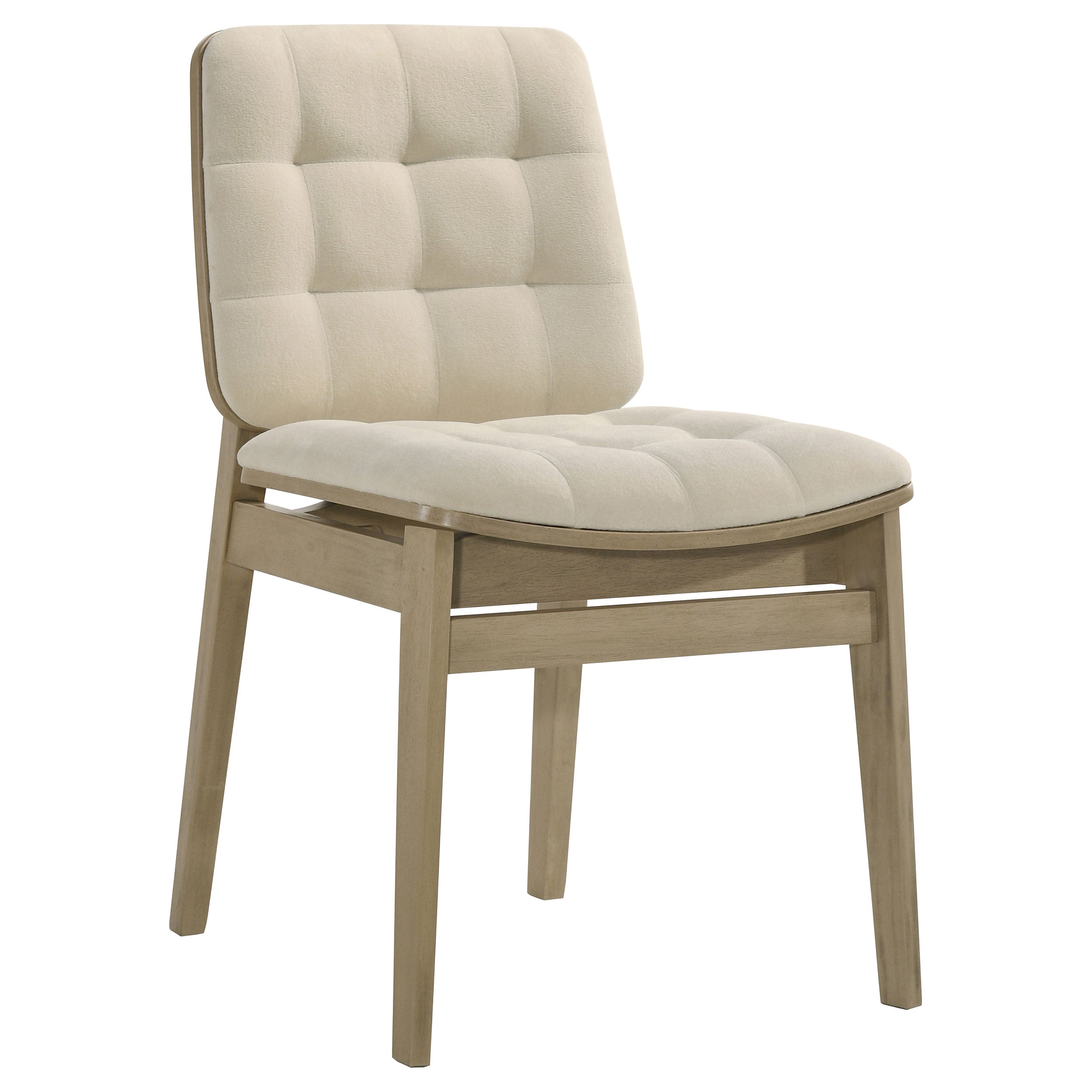 Hamlyn 5-piece Round Wood Dining Set Cream and Natural Oak — view 5