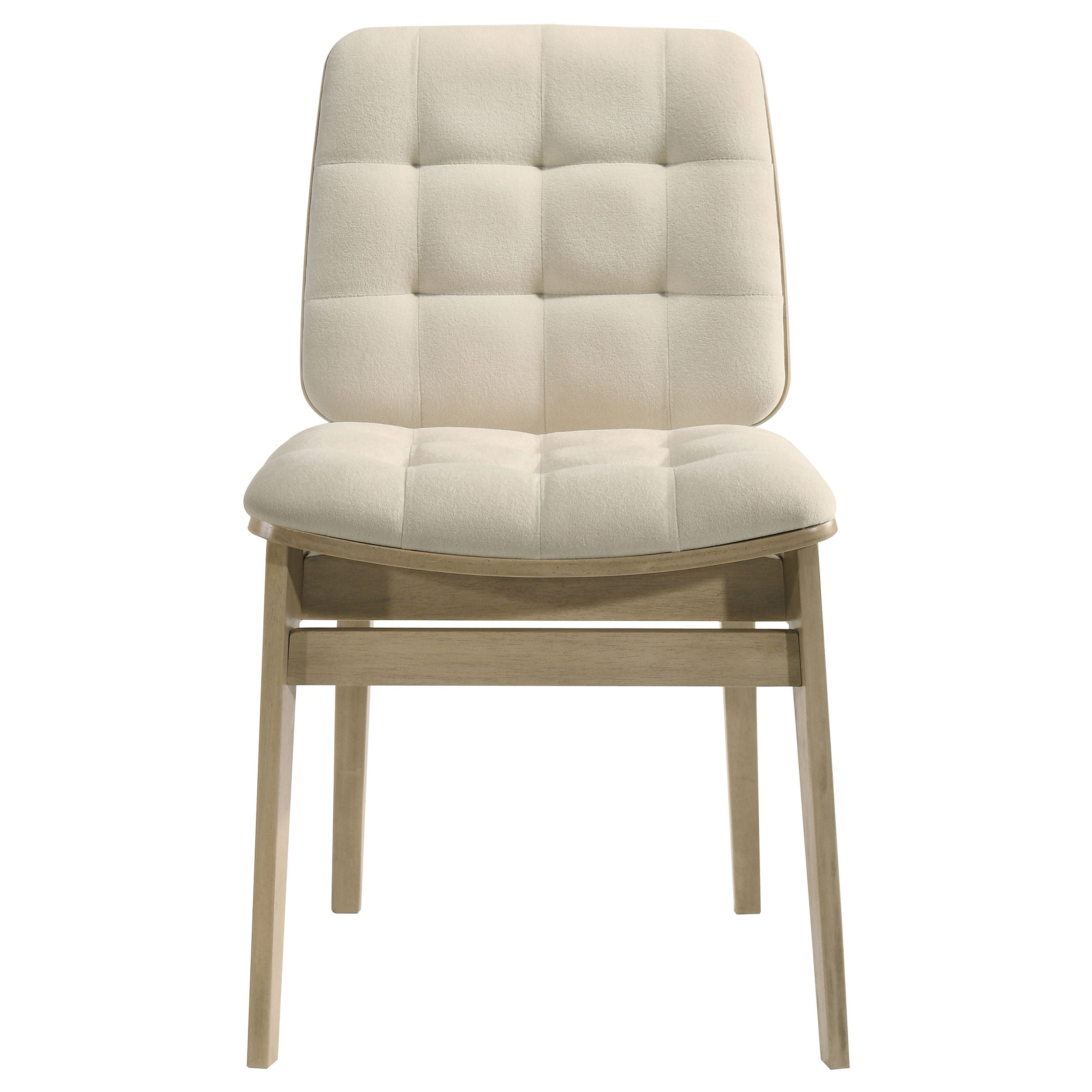 Hamlyn 5-piece Round Wood Dining Set Cream and Natural Oak — view 6