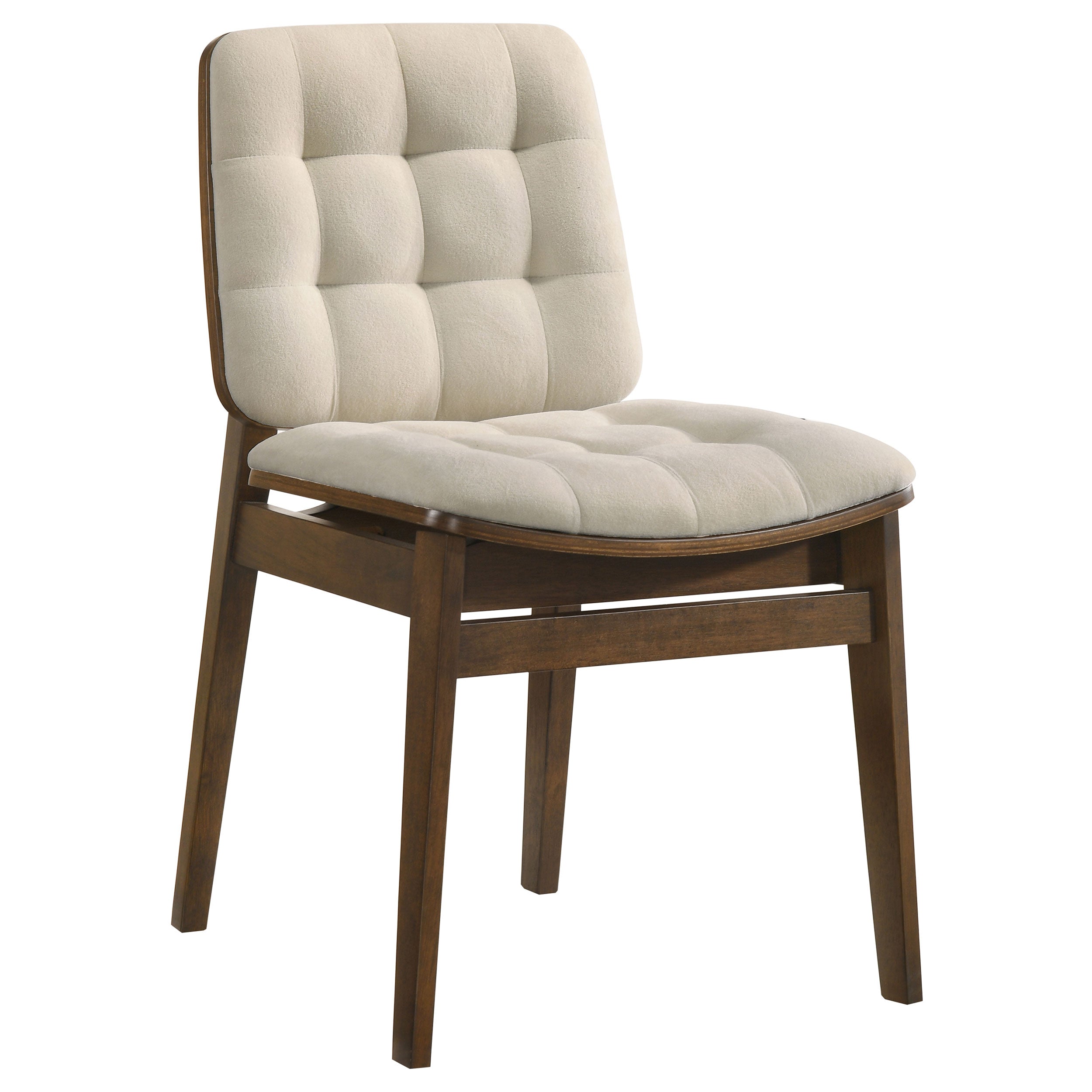 Hamlyn 5-piece Round Wood Dining Set Cream and Walnut — view 4
