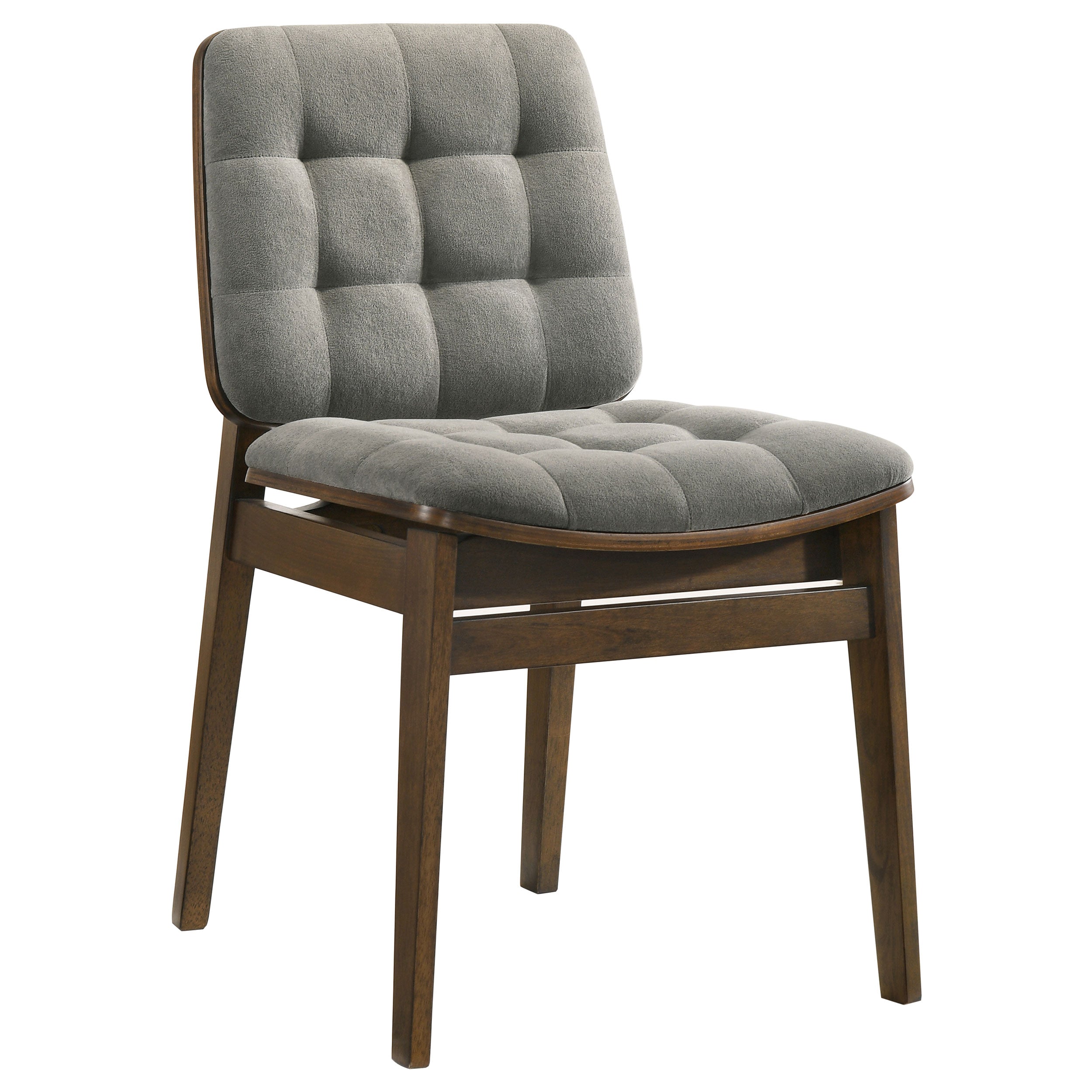 Hamlyn 5-piece Round Wood Dining Set Grey and Walnut — view 4