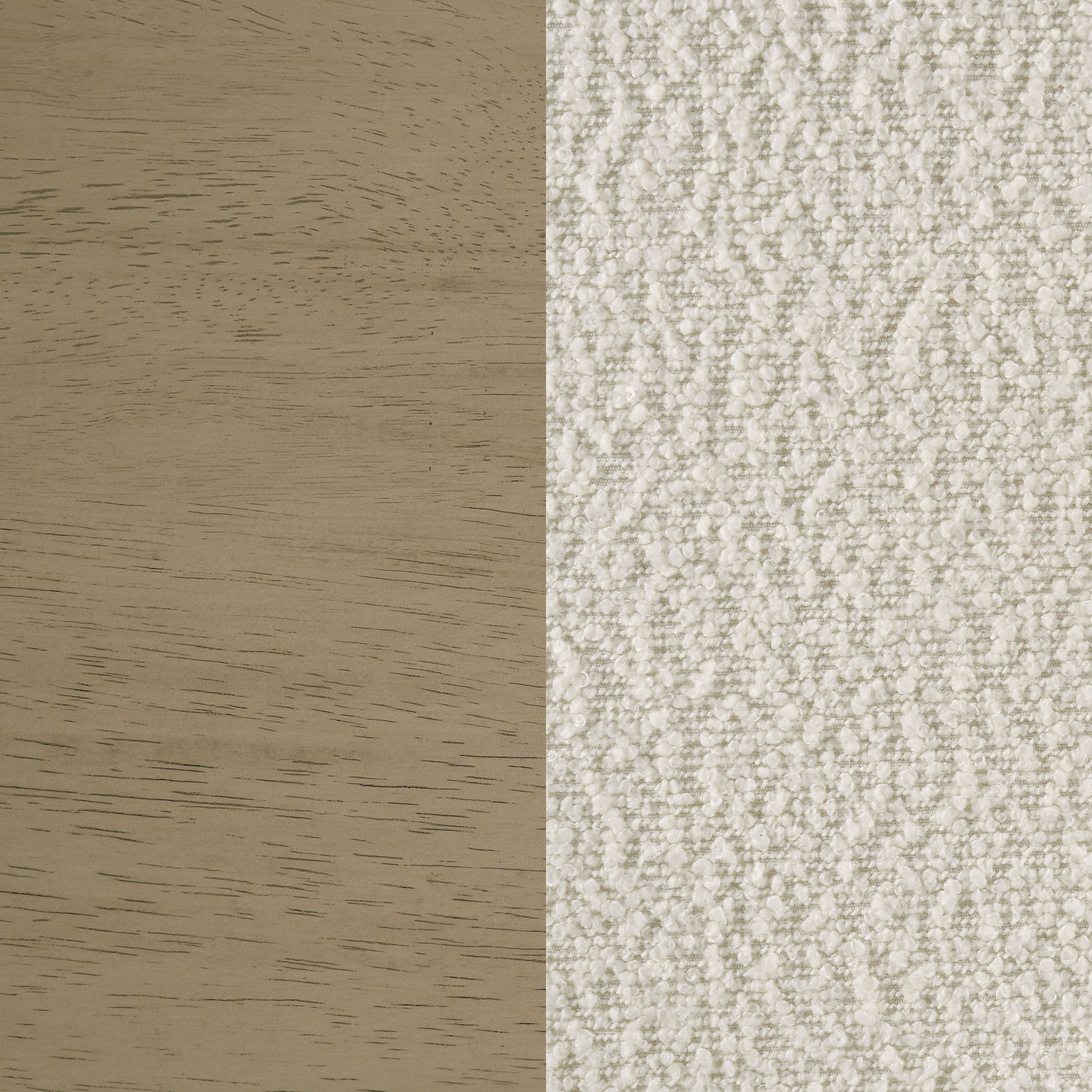 Kehoe Upholstered Dining Side Chair Cream and Natural Oak (Set of 2) — view 12