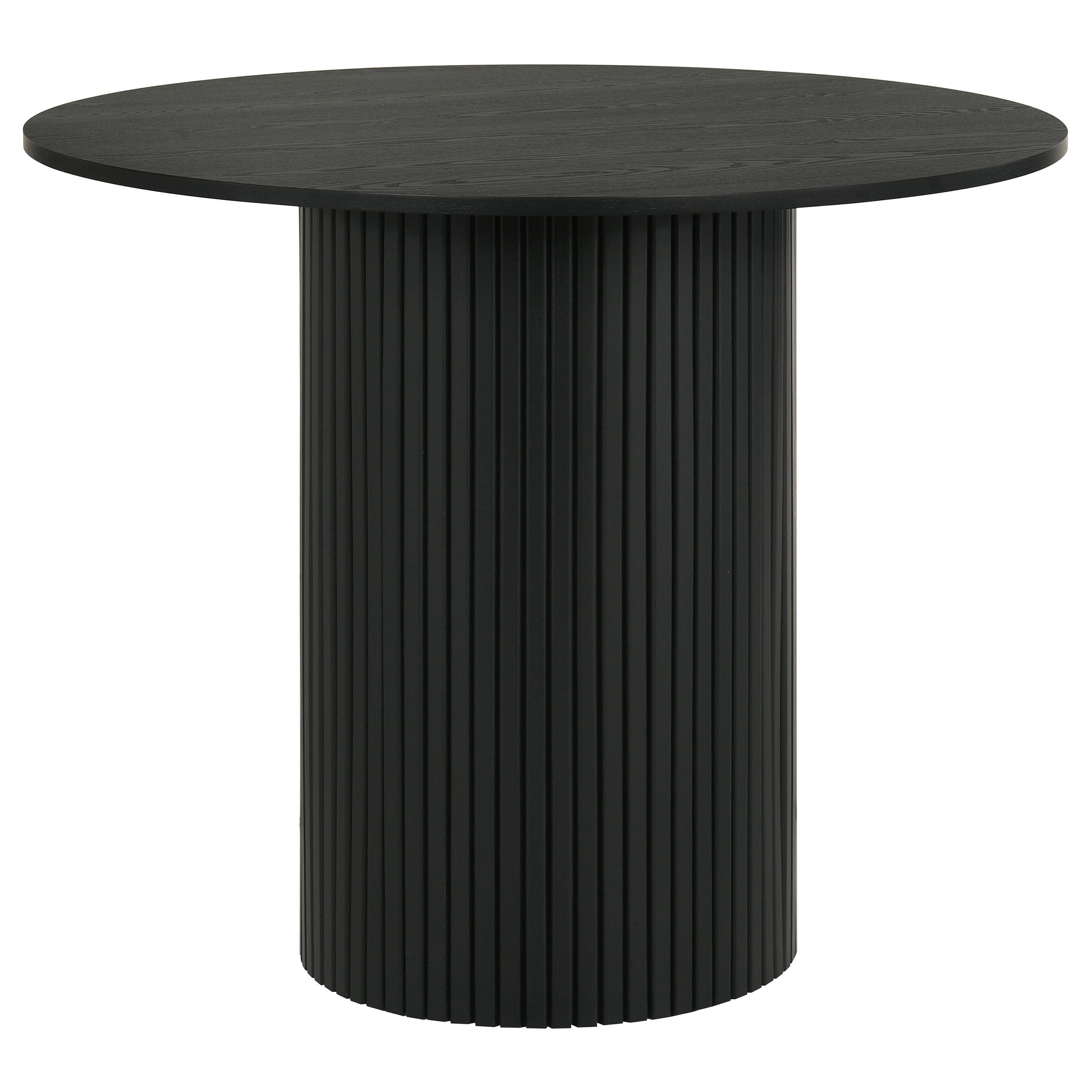 Hamlyn 43-inch Round Wood Counter Height Dining Table Black — view 1