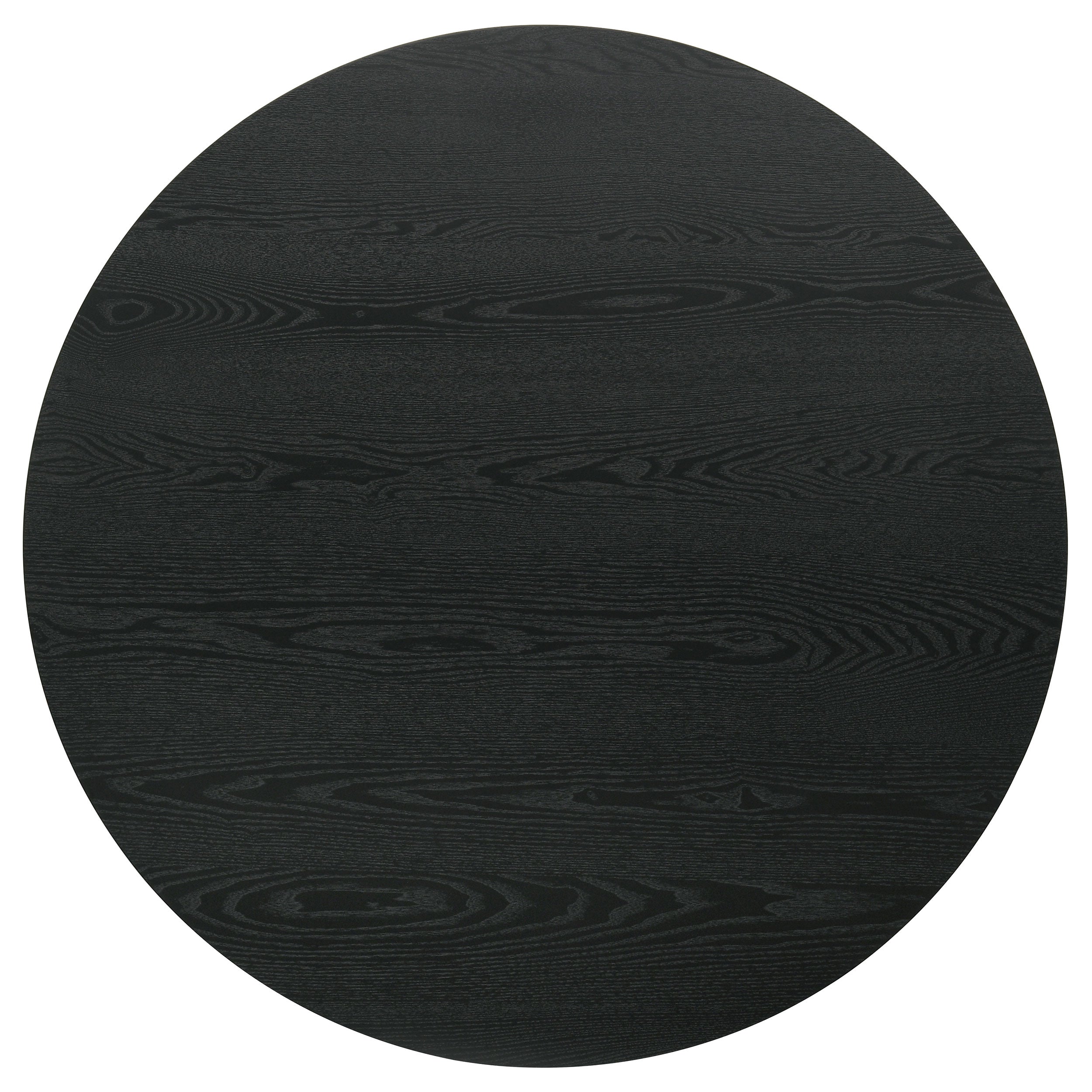 Hamlyn 43-inch Round Wood Counter Height Dining Table Black — view 3