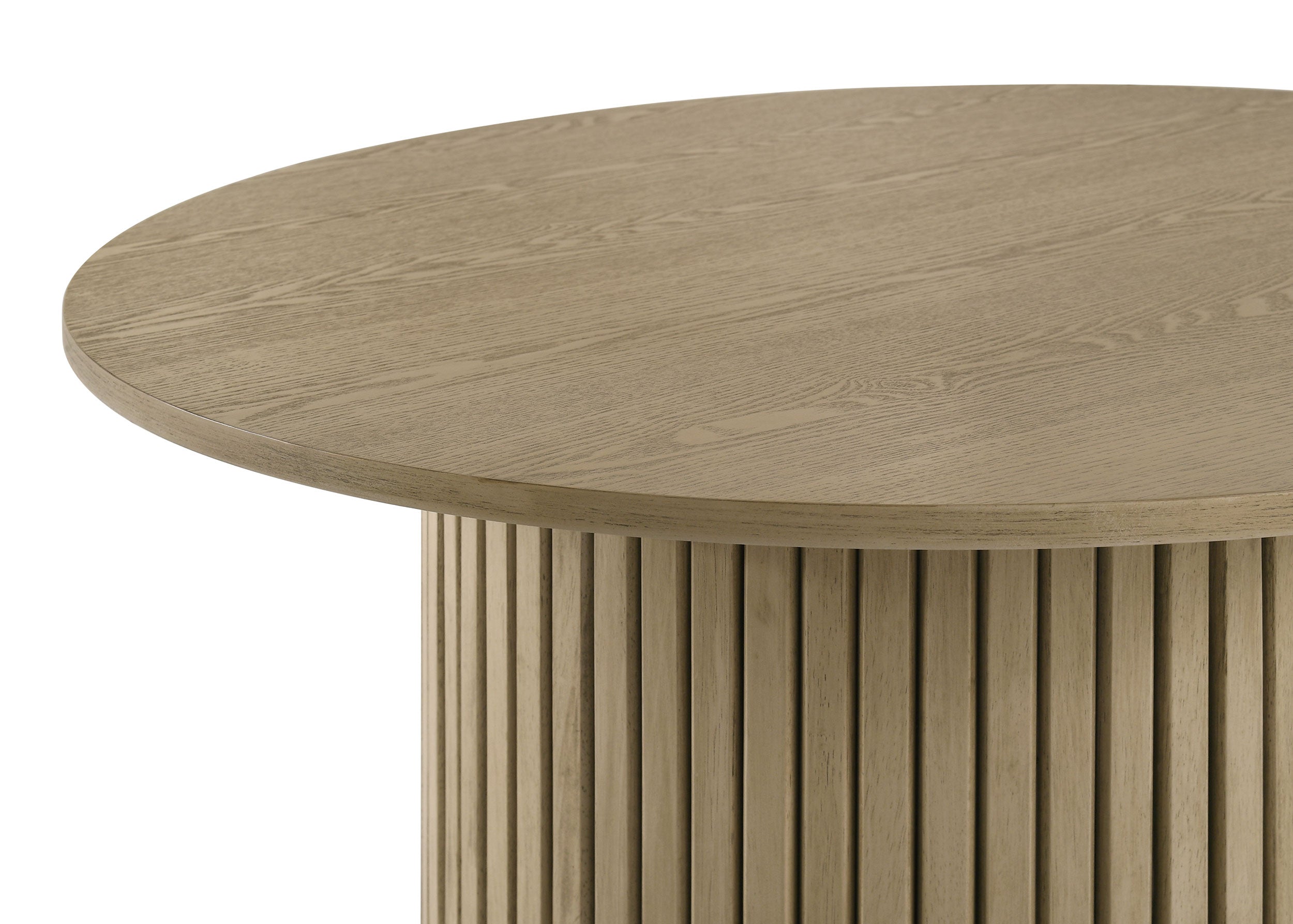 Hamlyn 5-piece Round Wood Counter Height Dining Set Cream and Natural Oak — view 4