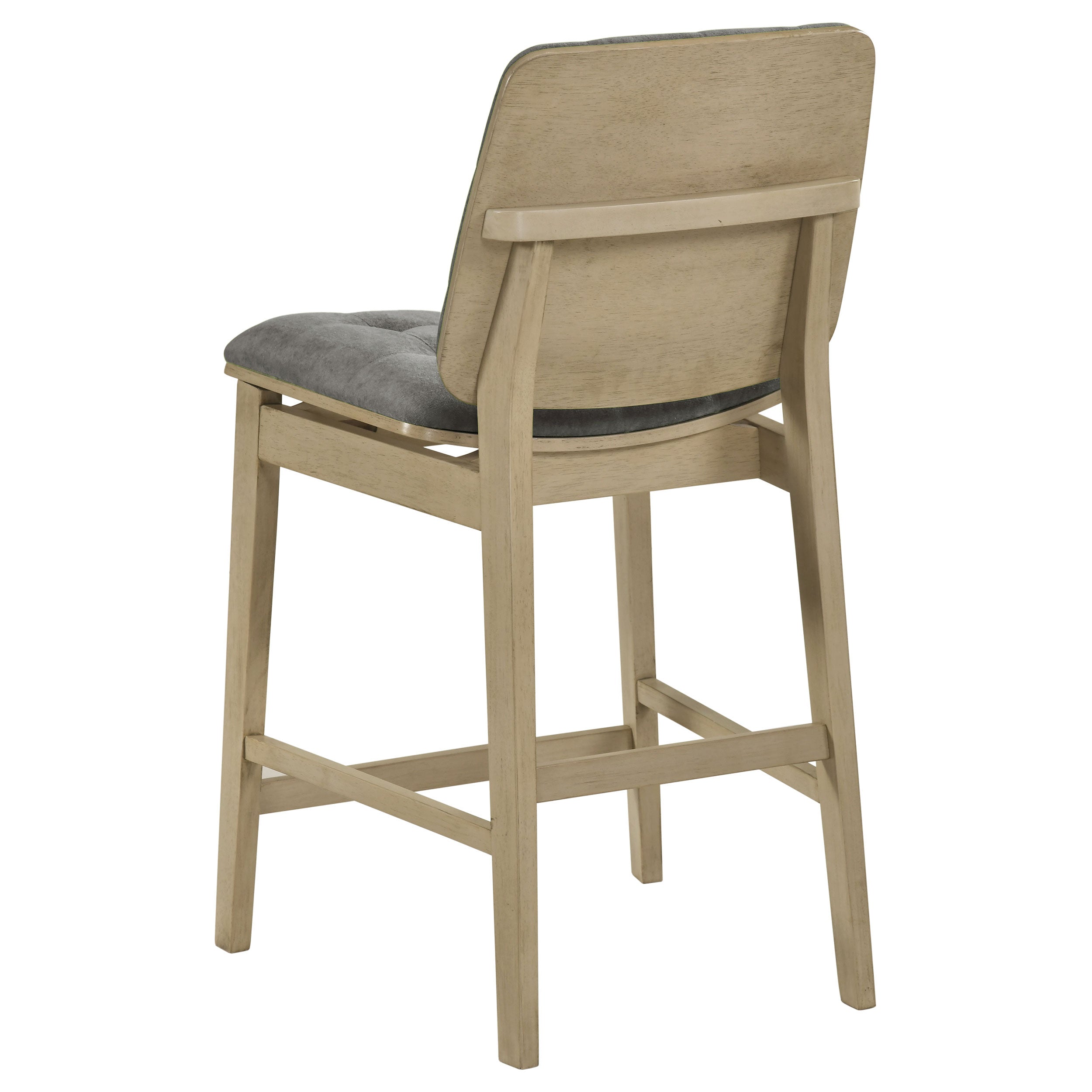 Hamlyn 5-piece Round Wood Counter Height Dining Set Grey and Natural Oak — view 7