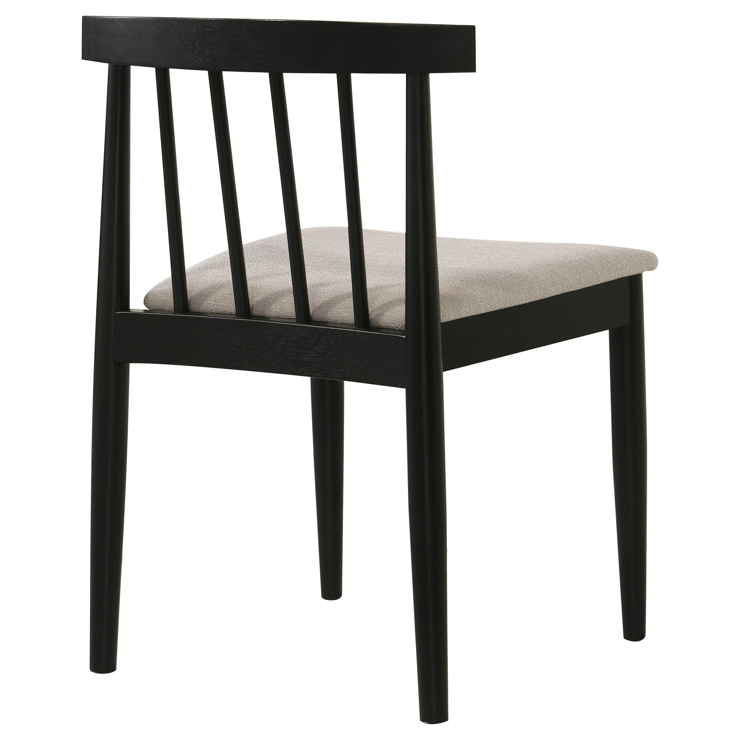 Cullen Dining Side Chair Upholstered Seat Black (Set of 2) — view 8