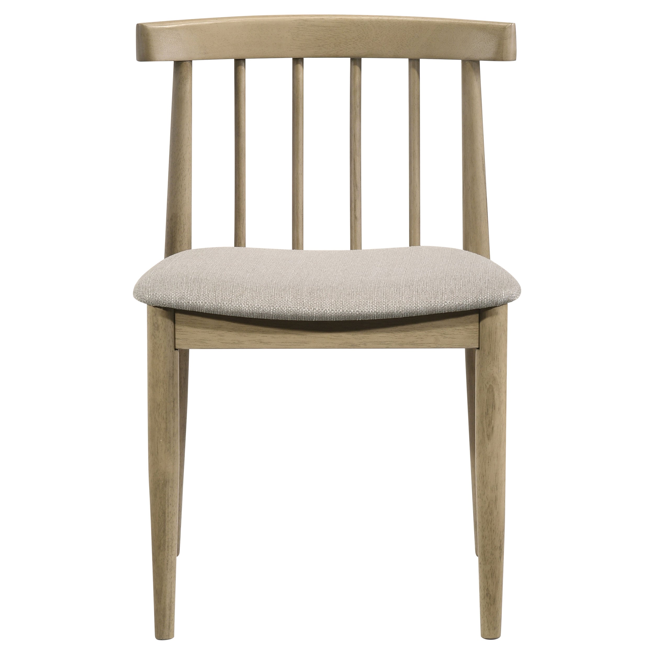 Cullen Dining Side Chair Upholstered Seat Natural Oak (Set of 2) — view 4