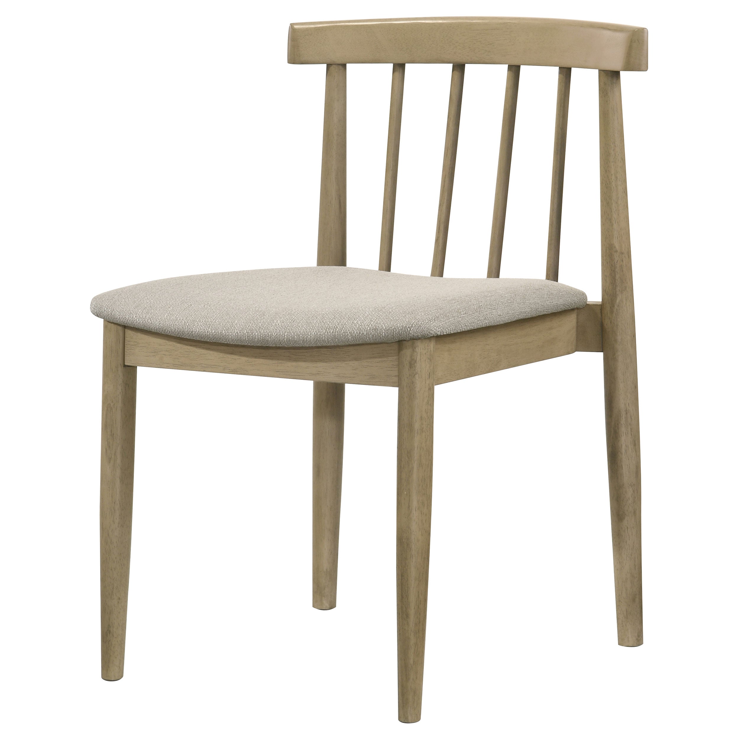 Cullen Dining Side Chair Upholstered Seat Natural Oak (Set of 2) — view 5
