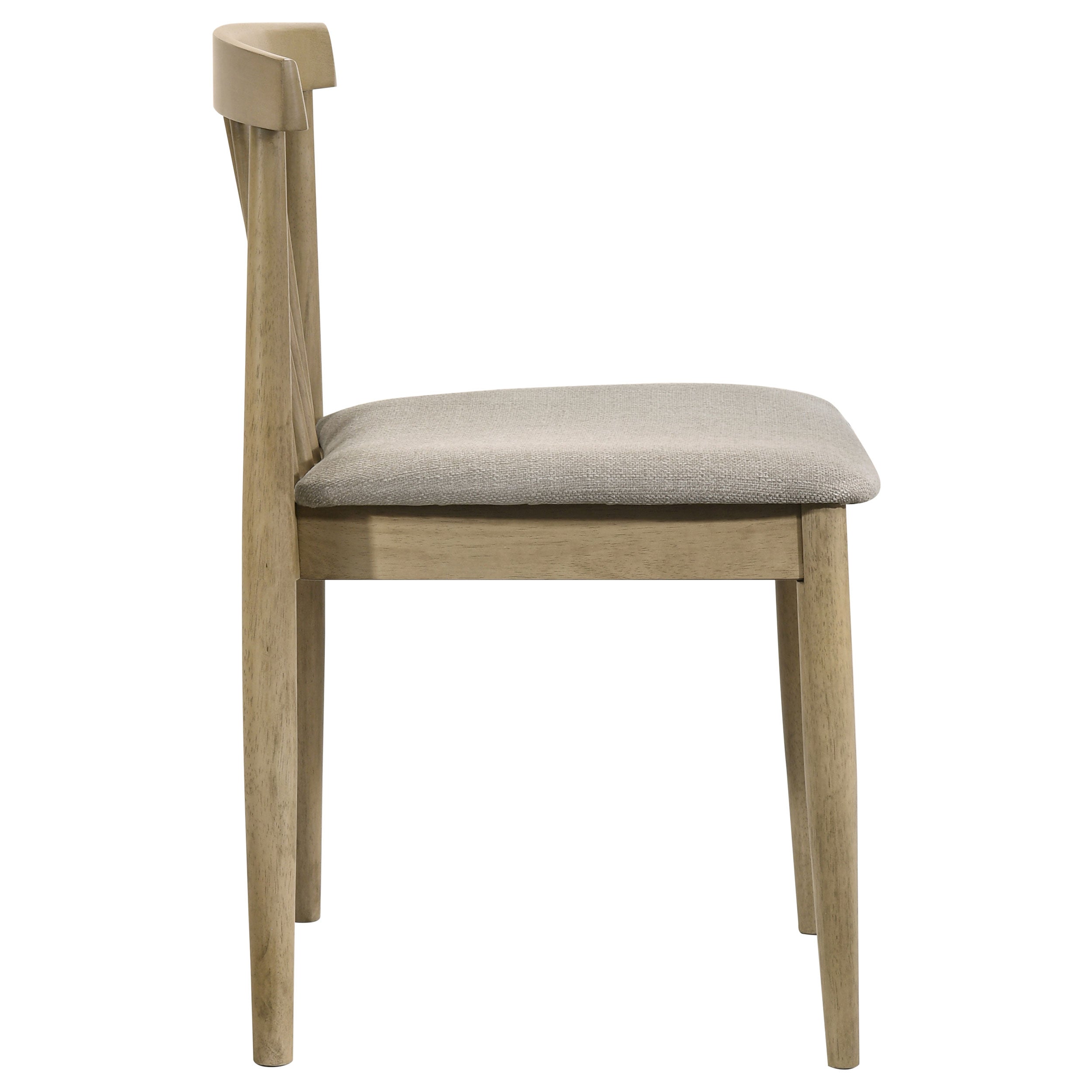Cullen Dining Side Chair Upholstered Seat Natural Oak (Set of 2) — view 9