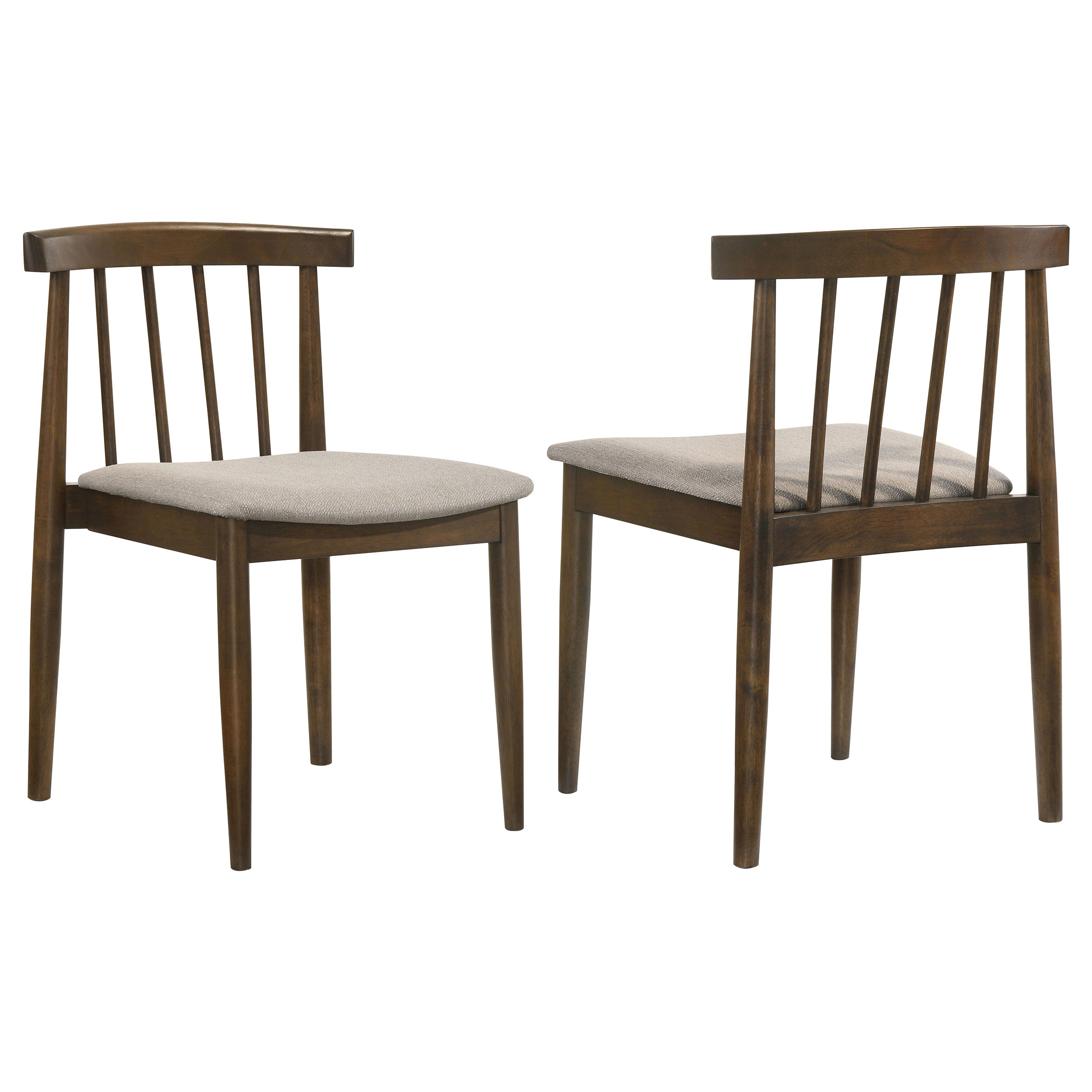 Cullen Dining Side Chair Upholstered Seat Walnut (Set of 2) — view 1