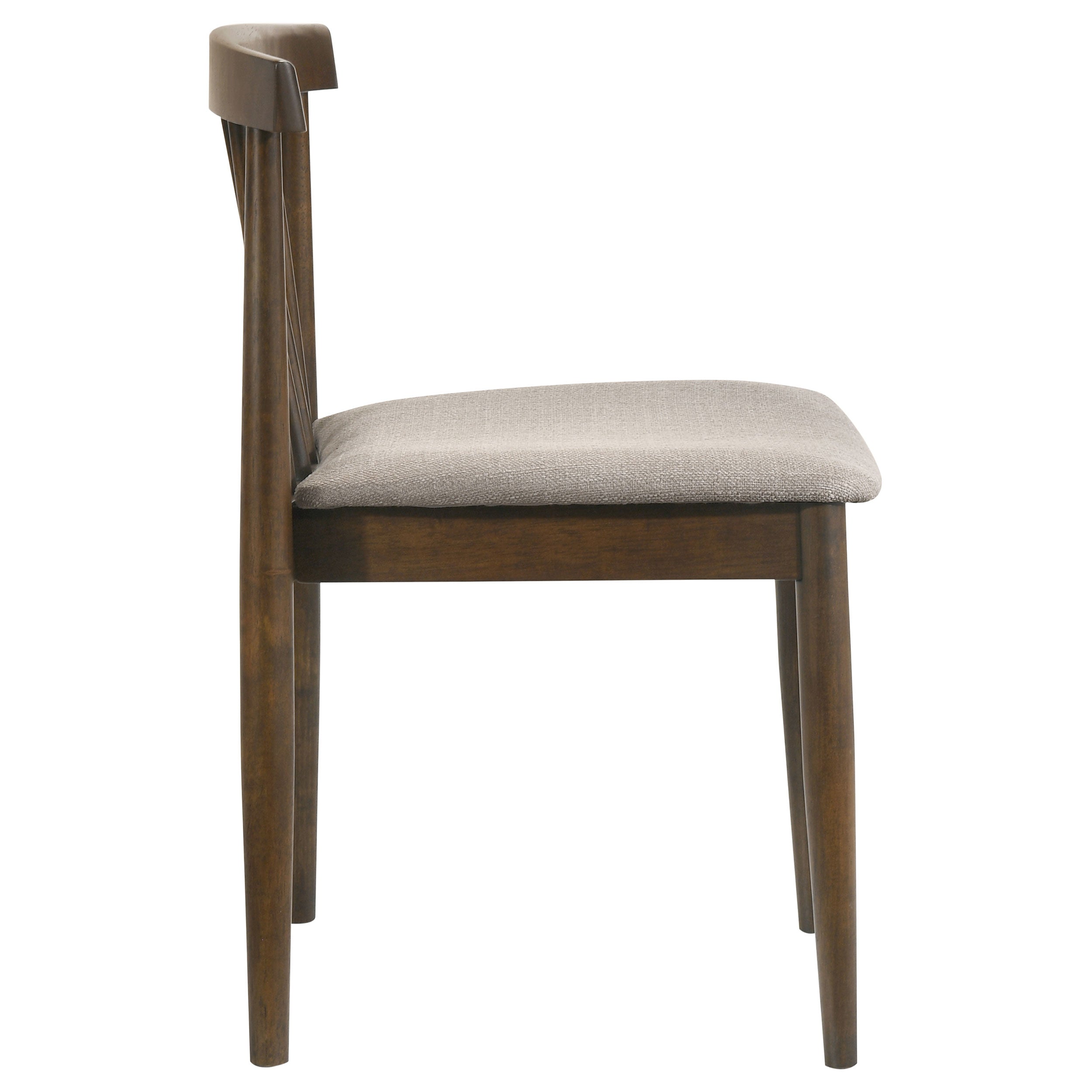 Cullen Dining Side Chair Upholstered Seat Walnut (Set of 2) — view 9