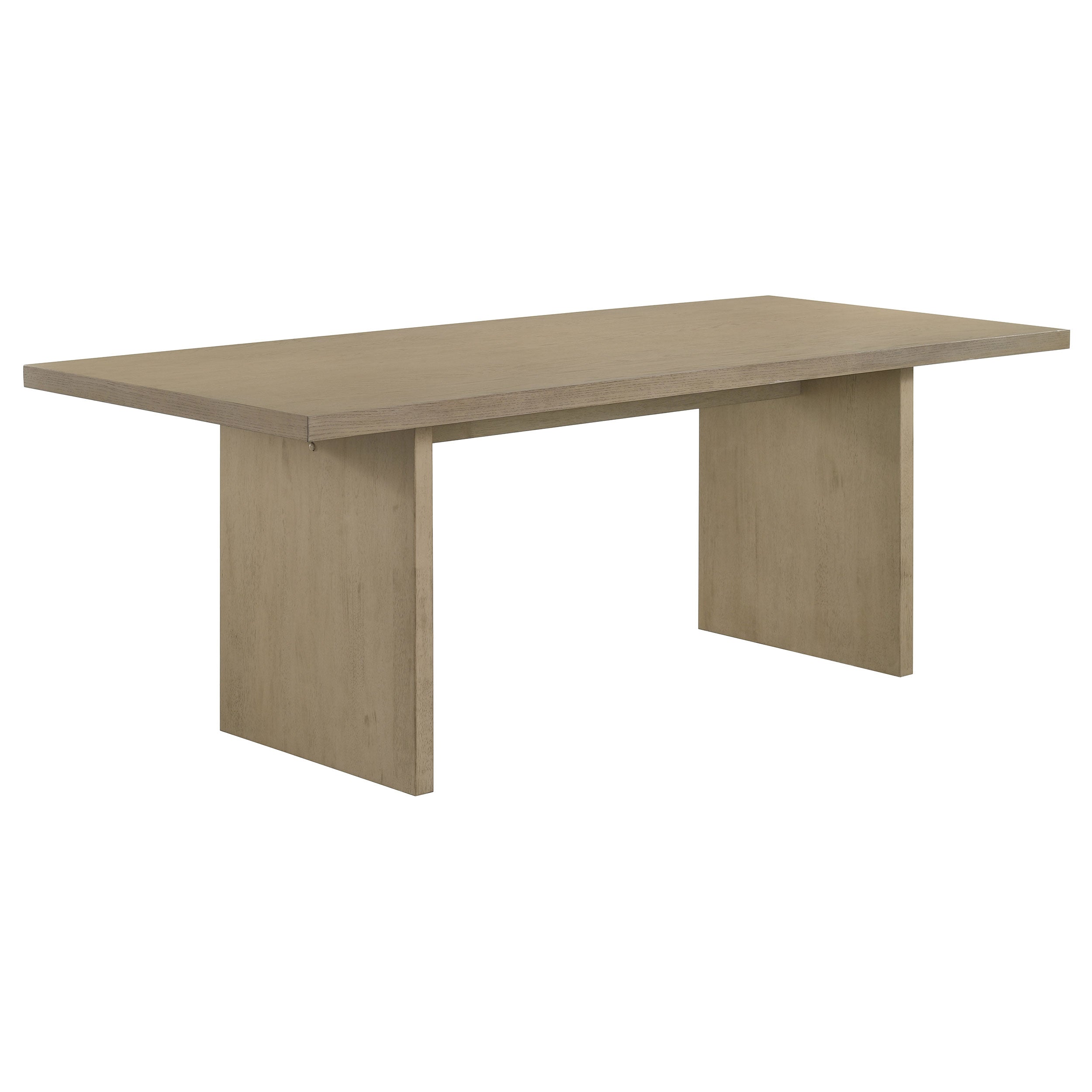 Decker 7-piece 82-inch Rectangular Dining Set Black and Natural Oak — view 3