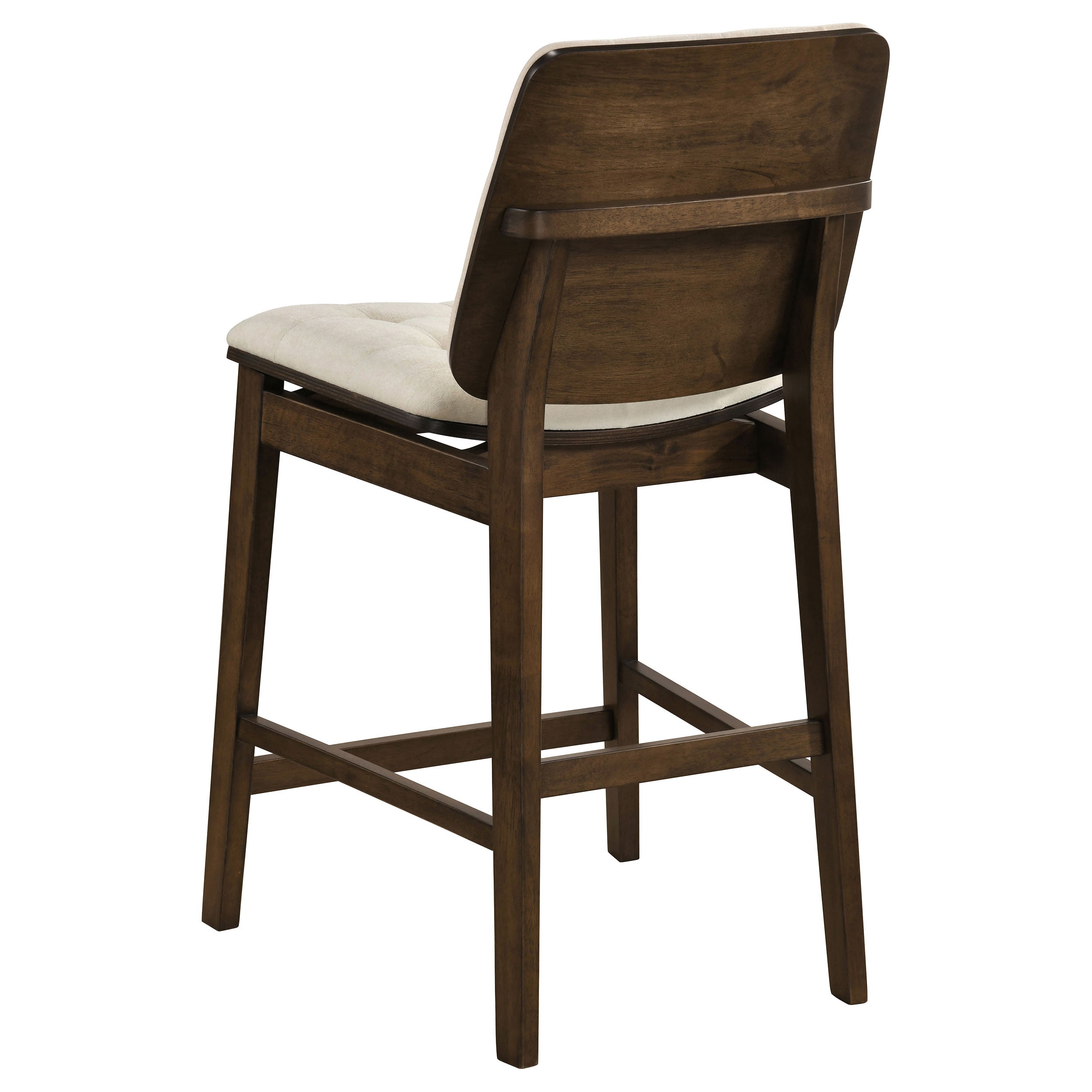 Decker 7-piece 70-inch Rectangular Counter Height Dining Set Cream and Walnut — view 8